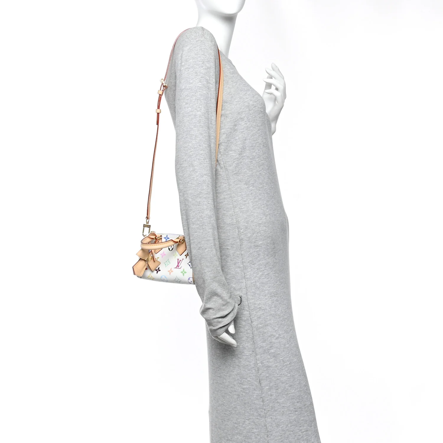 LV X TM Monogram Multicolor Nano Speedy White - Image 2