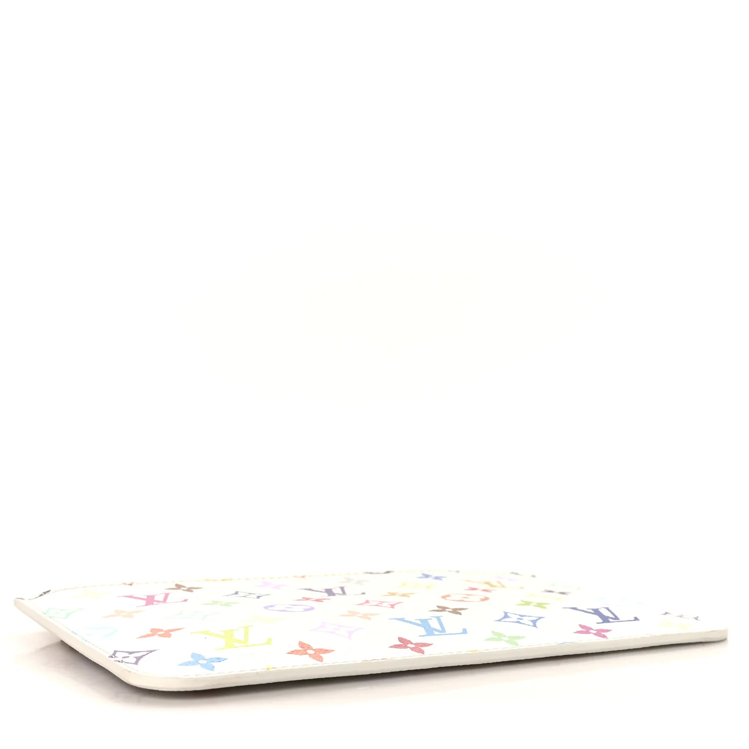 LV X TM Monogram Multicolor Neverfull MM Pochette White - Image 4