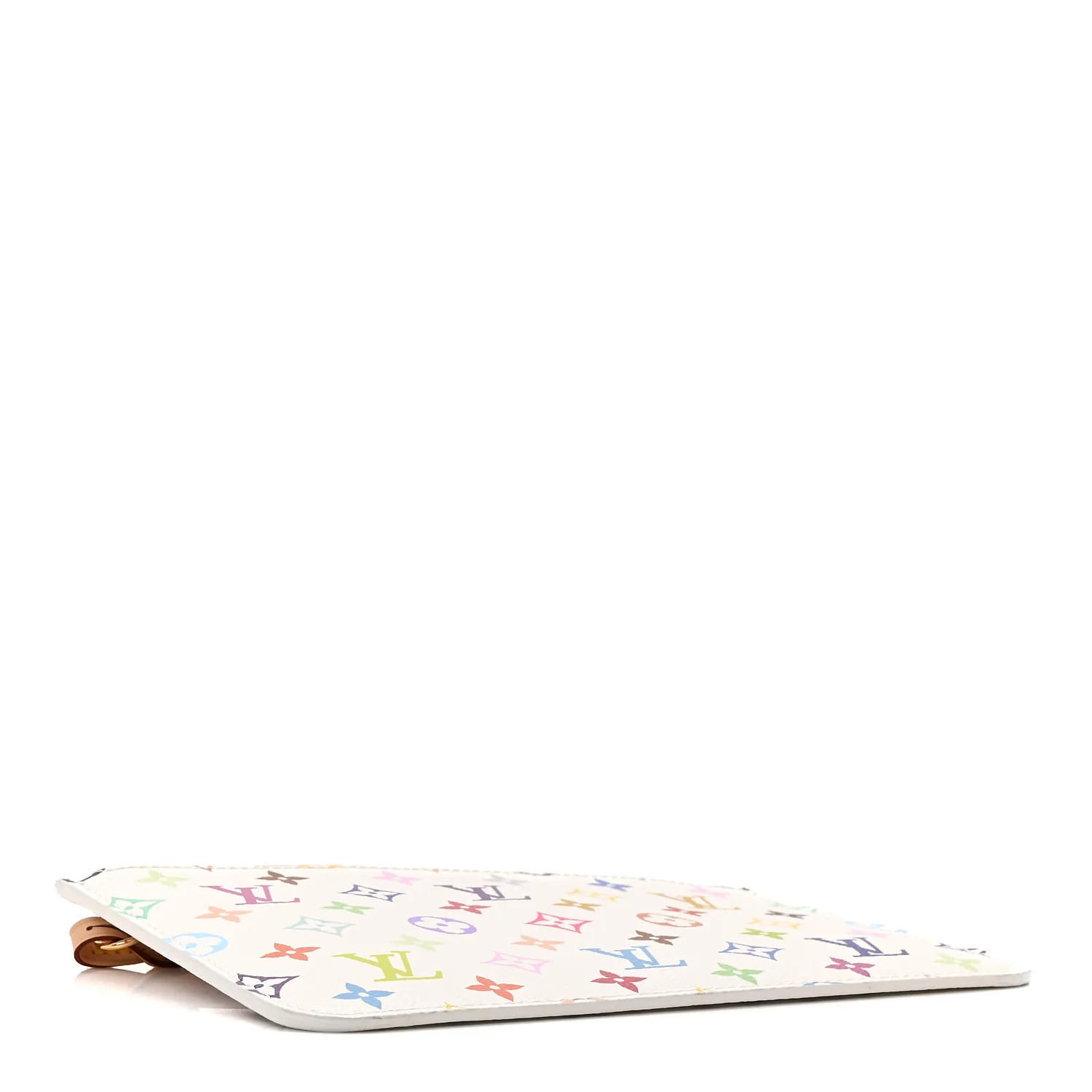 LV X TM Monogram Multicolor Neverfull Pochette White - Image 4