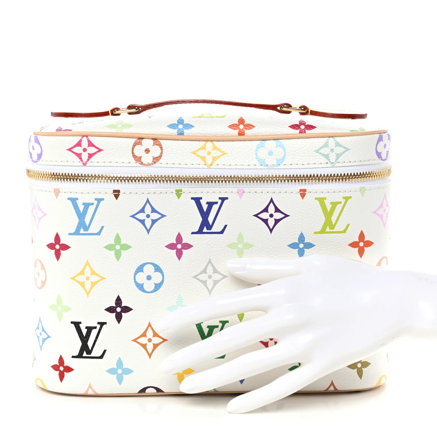 LV X TM Monogram Multicolor Nice BB White - Image 2