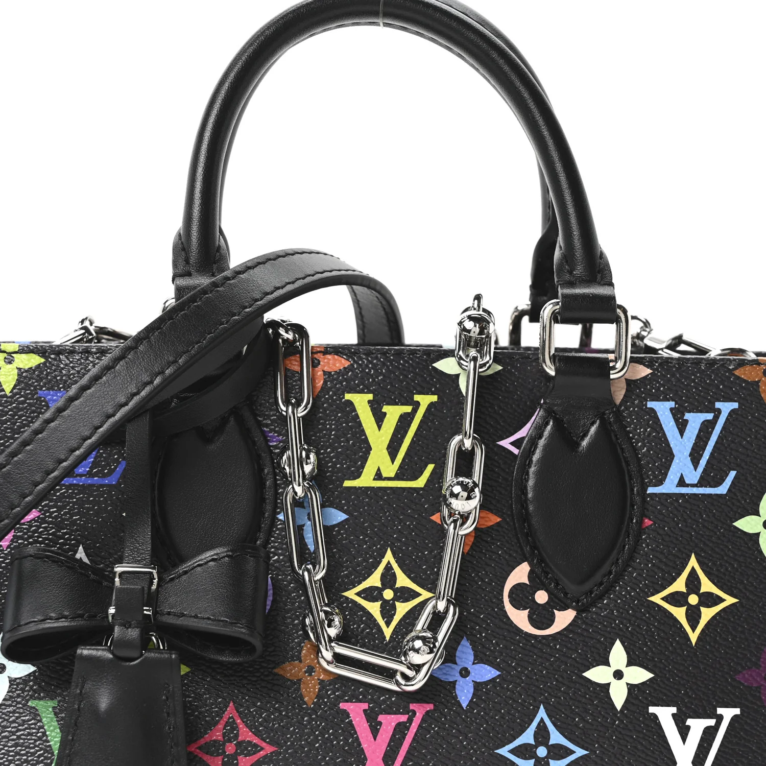 LV X TM Monogram Multicolor OnTheGo East West Black - Image 12