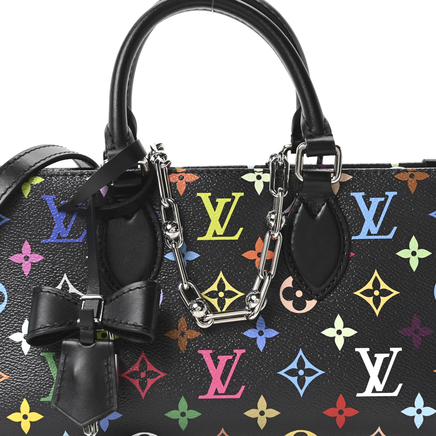 LV X TM Monogram Multicolor OnTheGo East West Black - Image 13