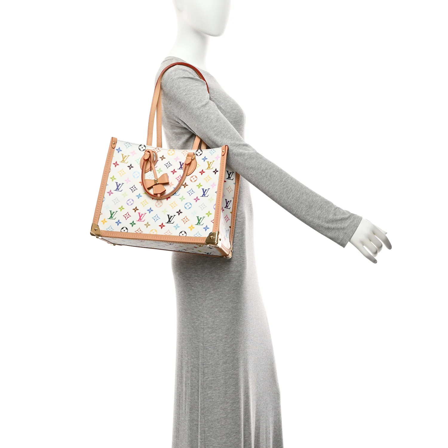 LV X TM Monogram Multicolor Onthego MM White - Image 2
