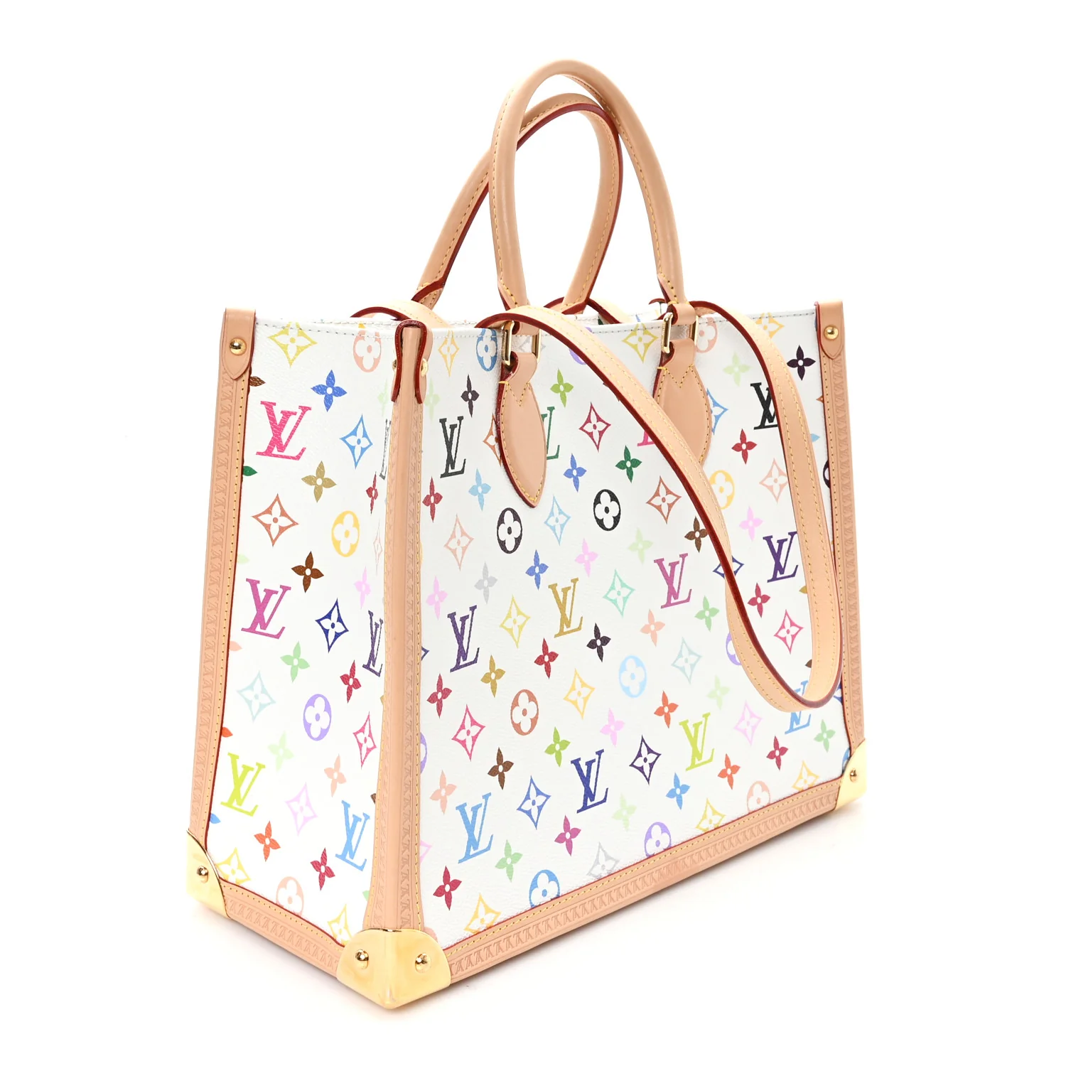 LV X TM Monogram Multicolor Onthego MM White - Image 3