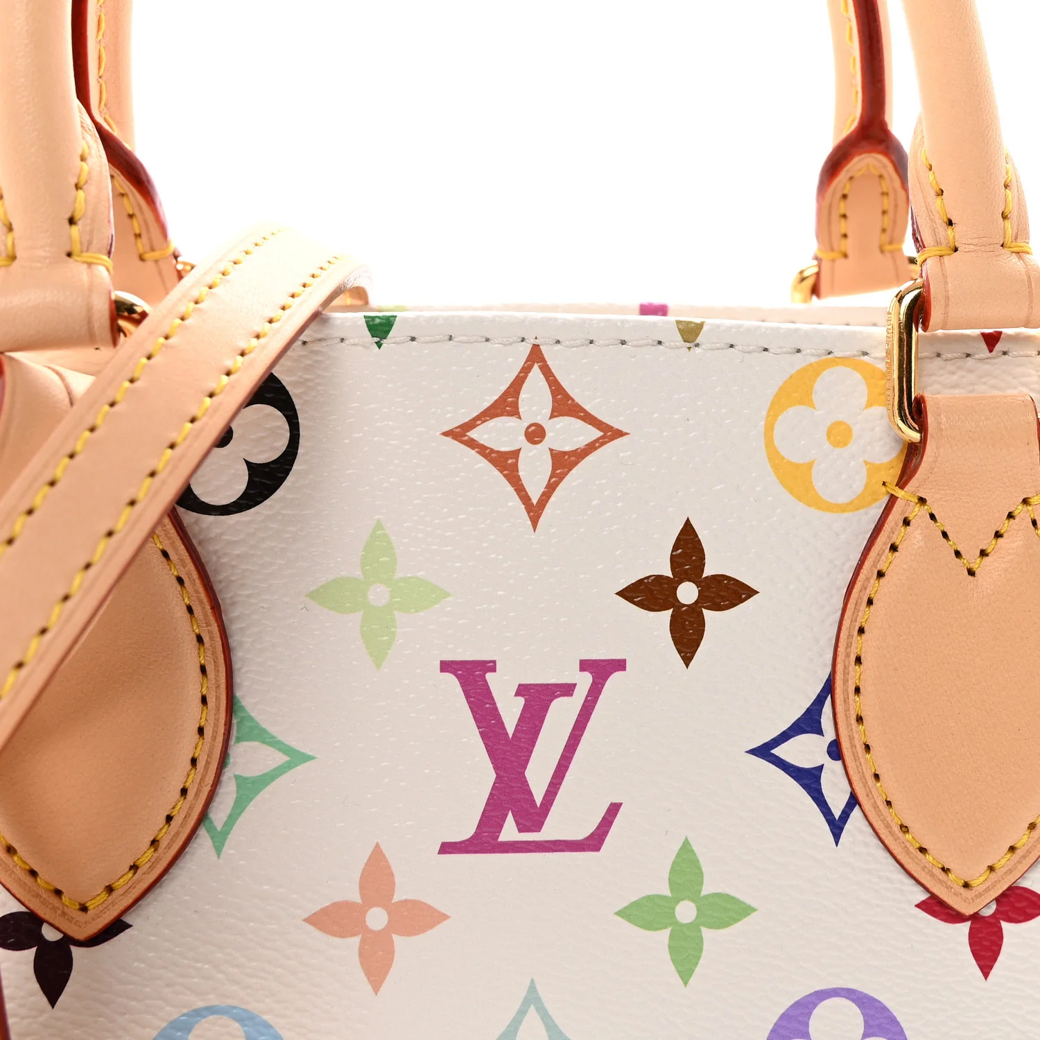 LV X TM Monogram Multicolor Onthego PM White - Image 7