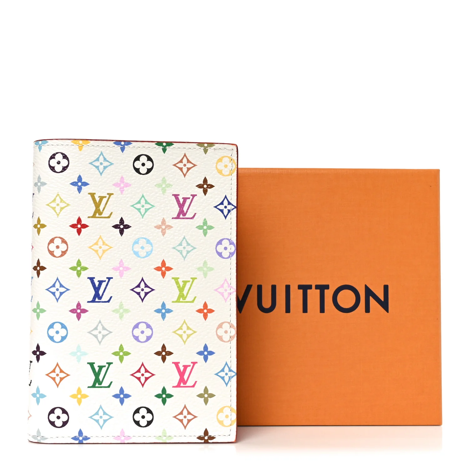 LV X TM Monogram Multicolor Passport Cover White - Image 7