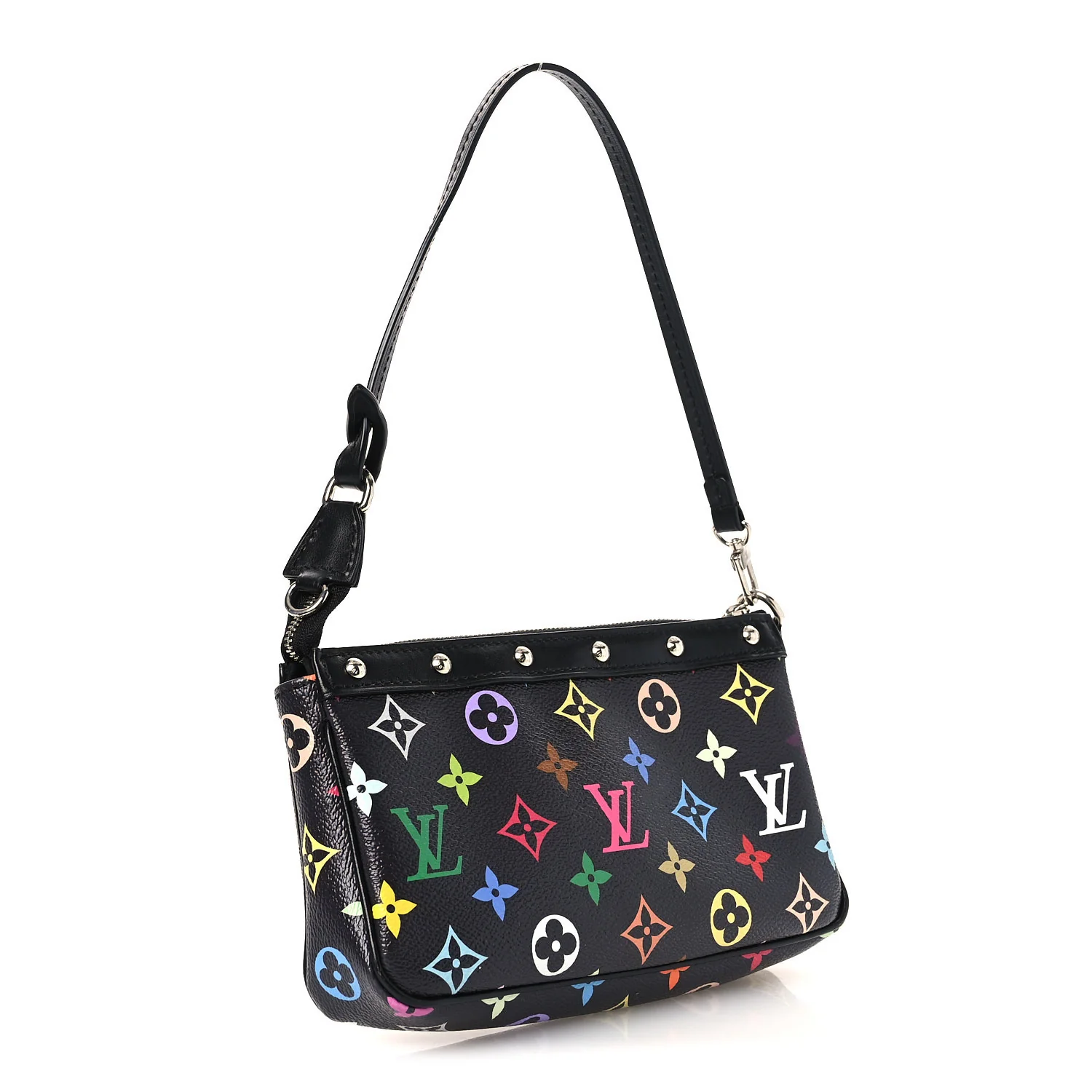 LV X TM Monogram Multicolor Pochette Accessories Black - Image 3