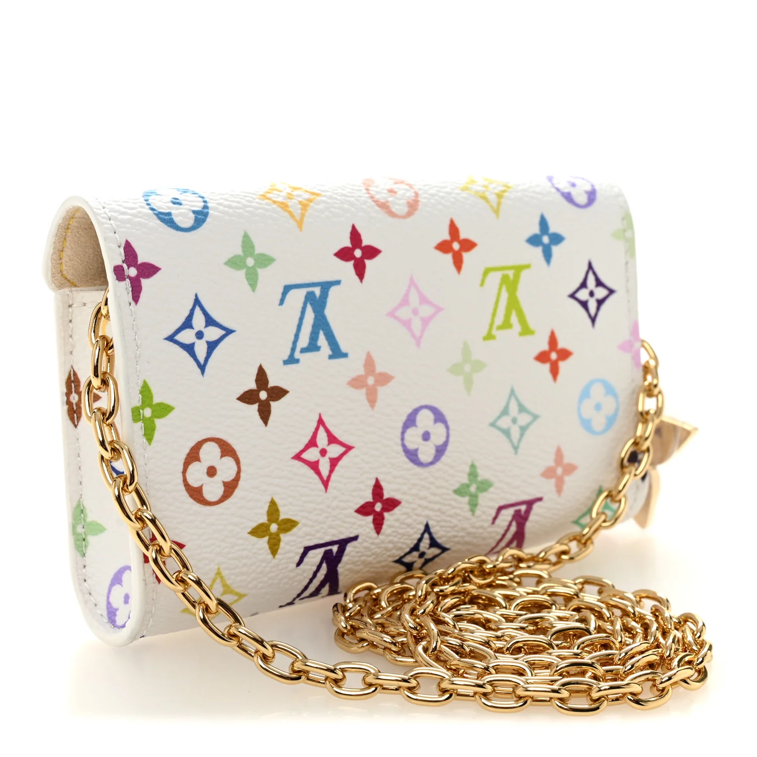 LV X TM Monogram Multicolor Pouch Metis Belt White - Image 2