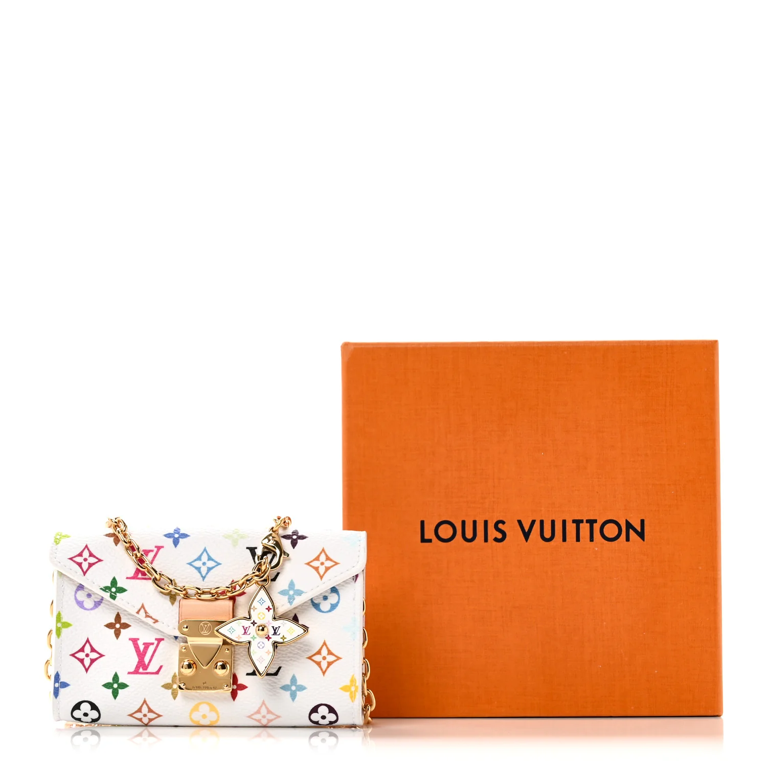 LV X TM Monogram Multicolor Pouch Metis Belt White - Image 10