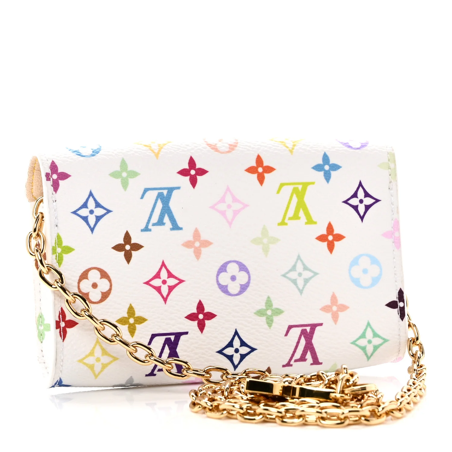 LV X TM Monogram Multicolor Pouch Metis Belt White - Image 3
