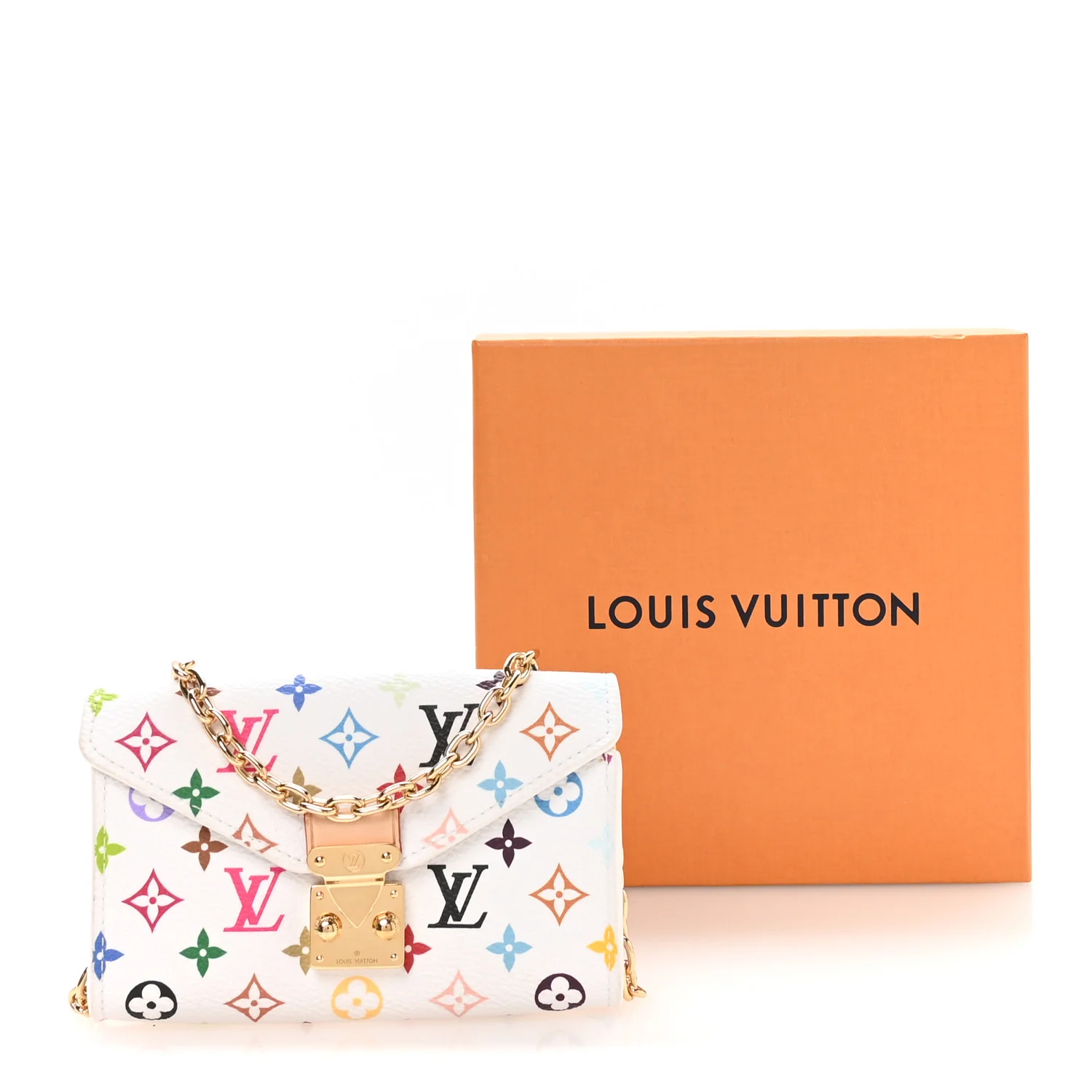 LV X TM Monogram Multicolor Pouch Metis Belt White - Image 10