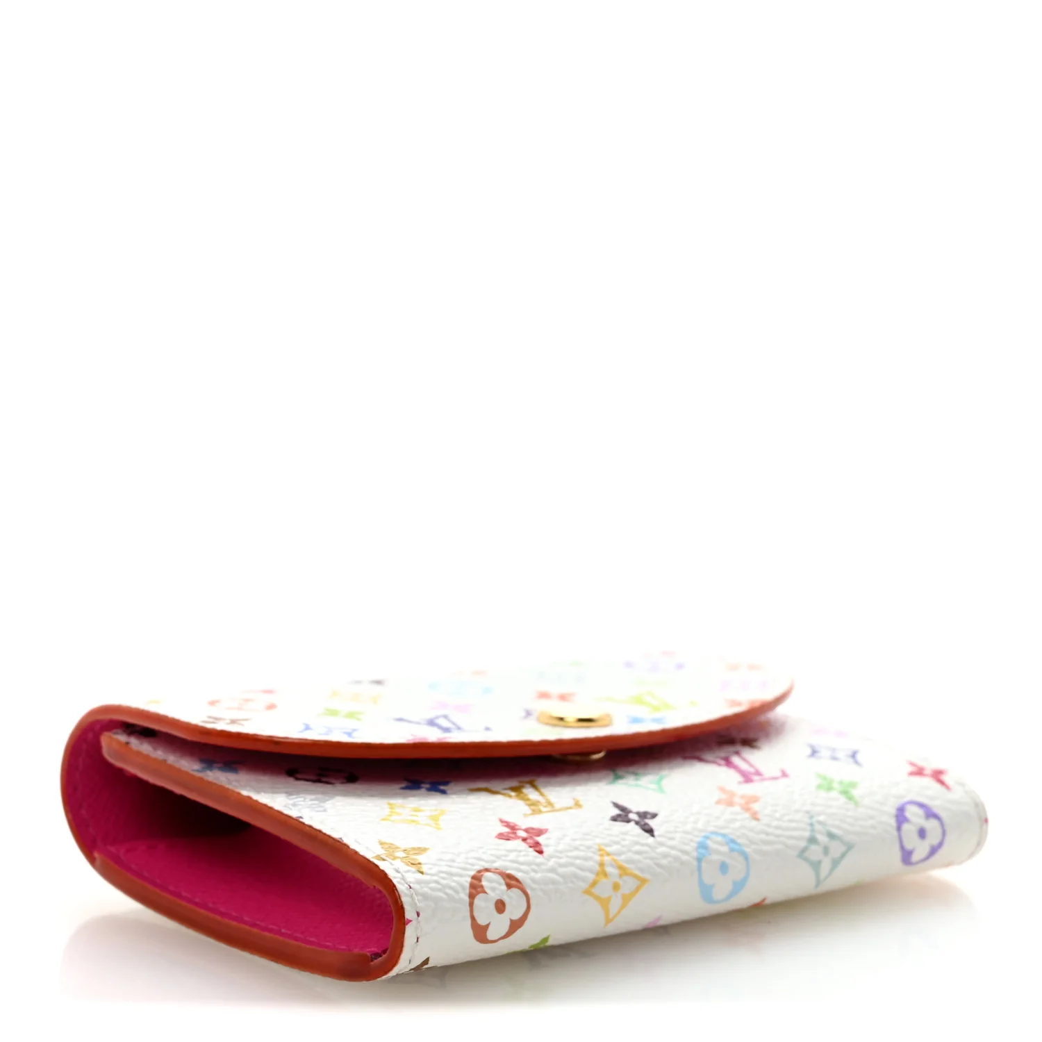 LV X TM Monogram Multicolor Rosalie Coin Purse White Kawaii Pink - Image 4
