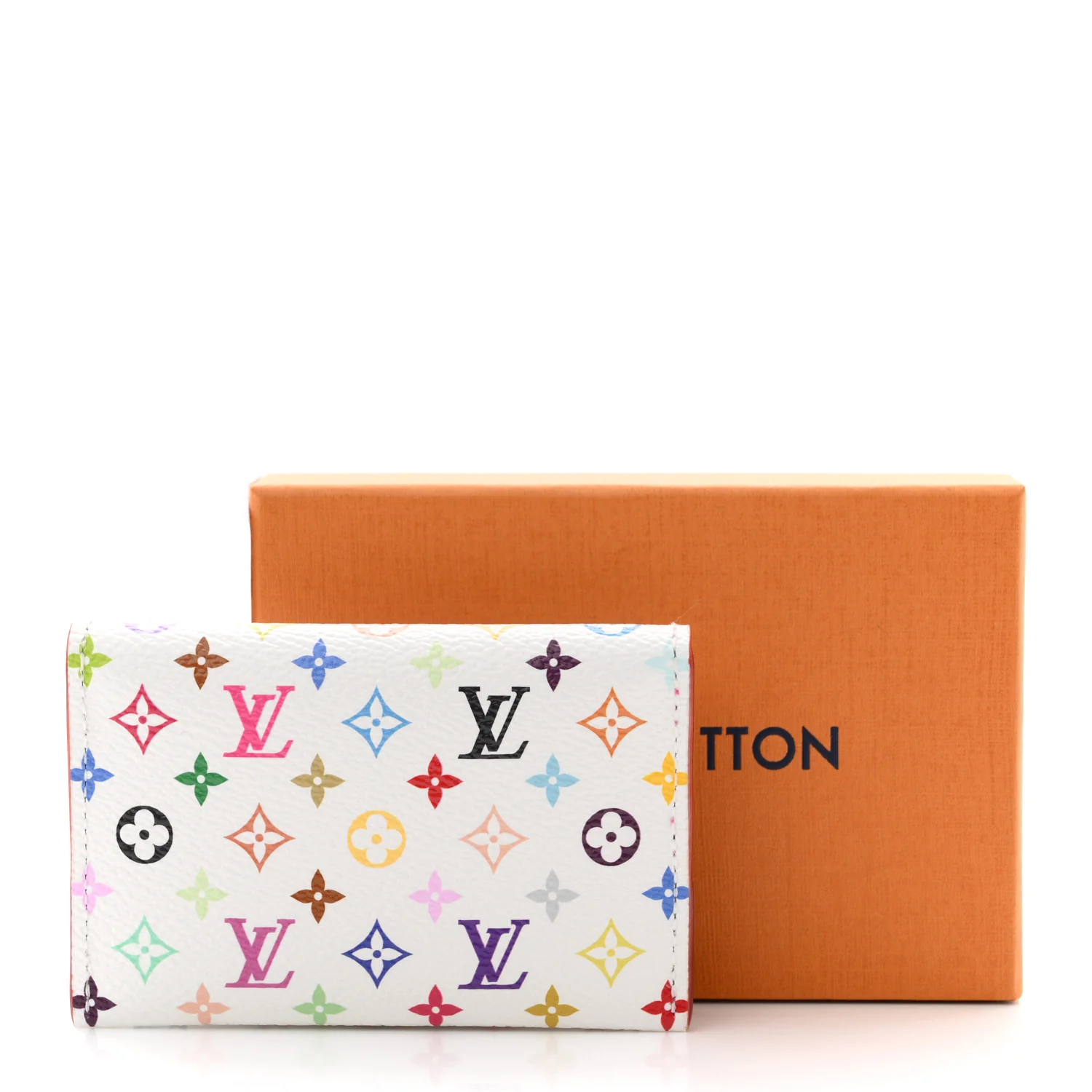LV X TM Monogram Multicolor Slim Card Holder White - Image 7