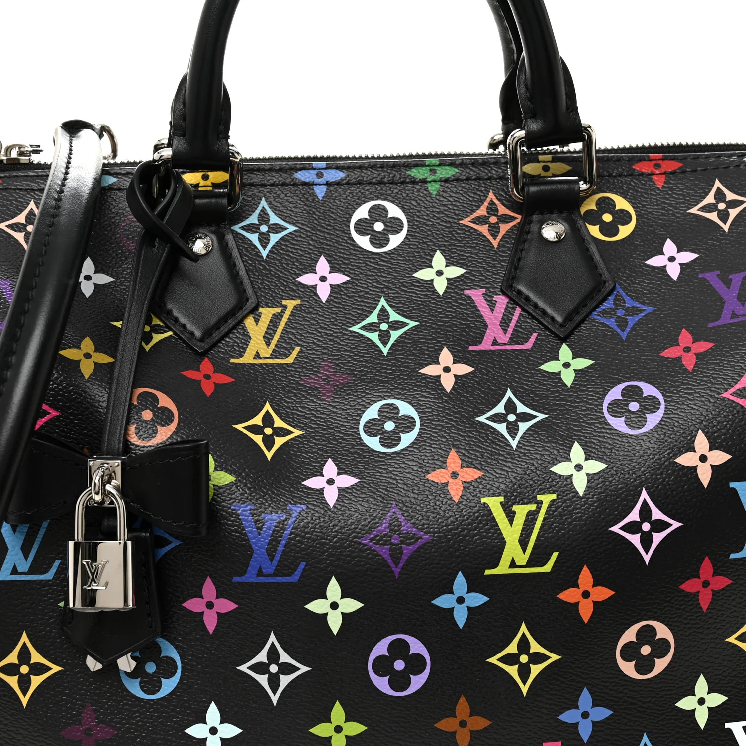 LV X TM Monogram Multicolor Speedy Soft 30 Black - Image 7
