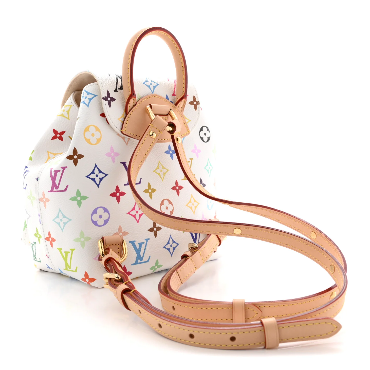 LV X TM Monogram Multicolor Venice Backpack White - Image 3