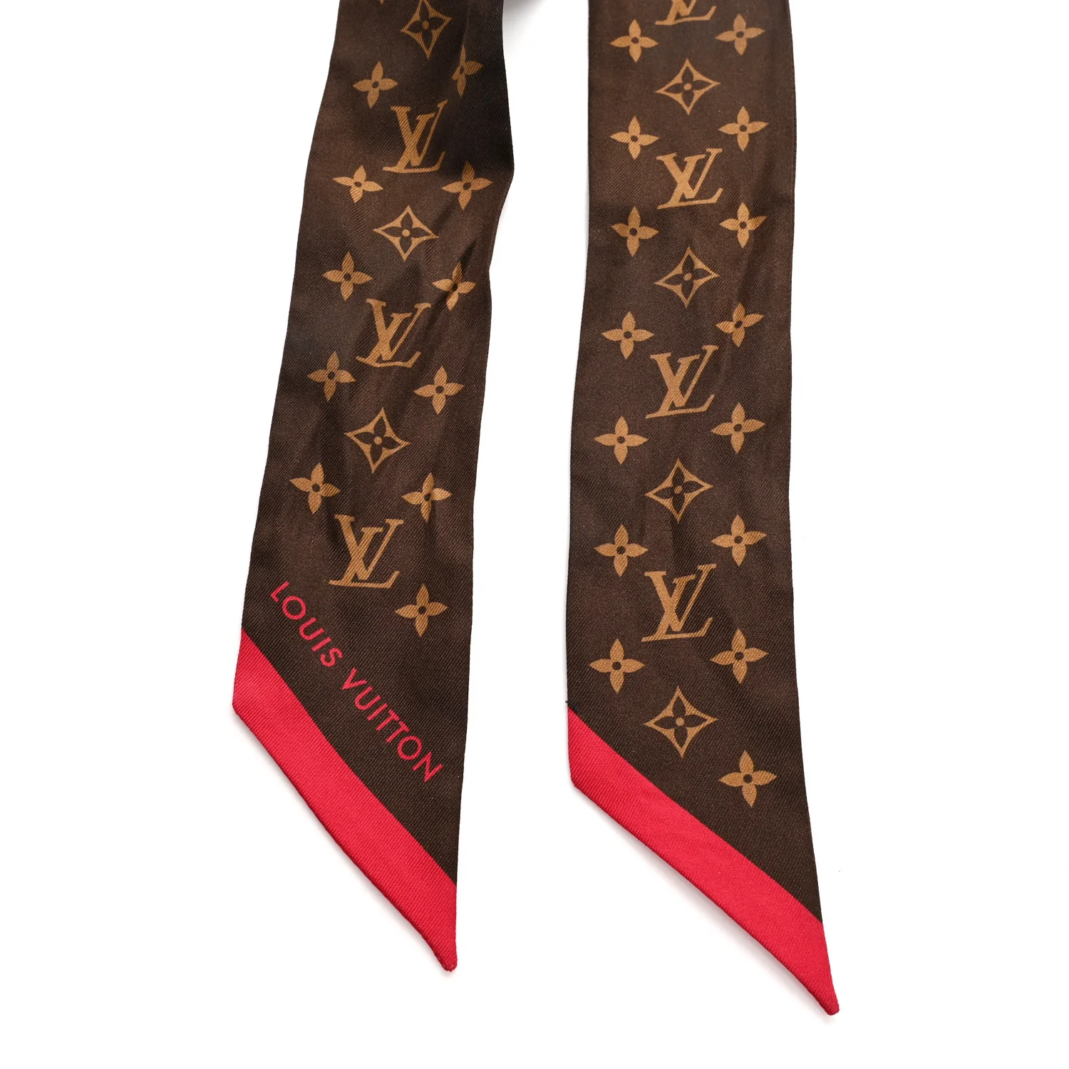 LV X TM Silk Monogram Cerises Bandeau Brown - Image 2