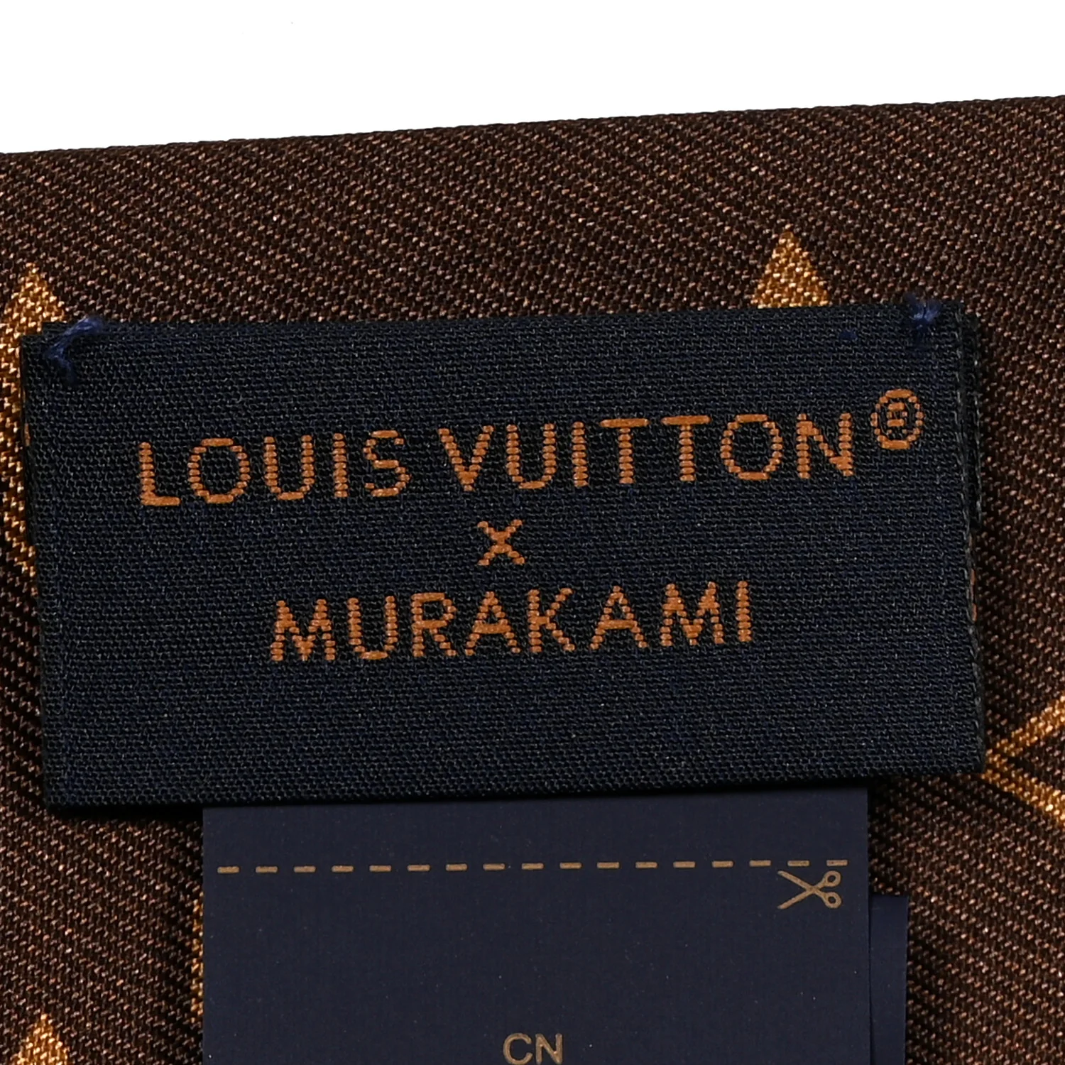 LV X TM Silk Monogram Cerises Bandeau Brown - Image 3