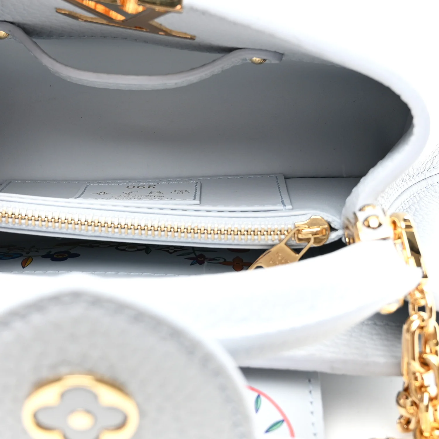 LV X TM Taurillon Capucines East West Mini Olympe Blue - Image 5