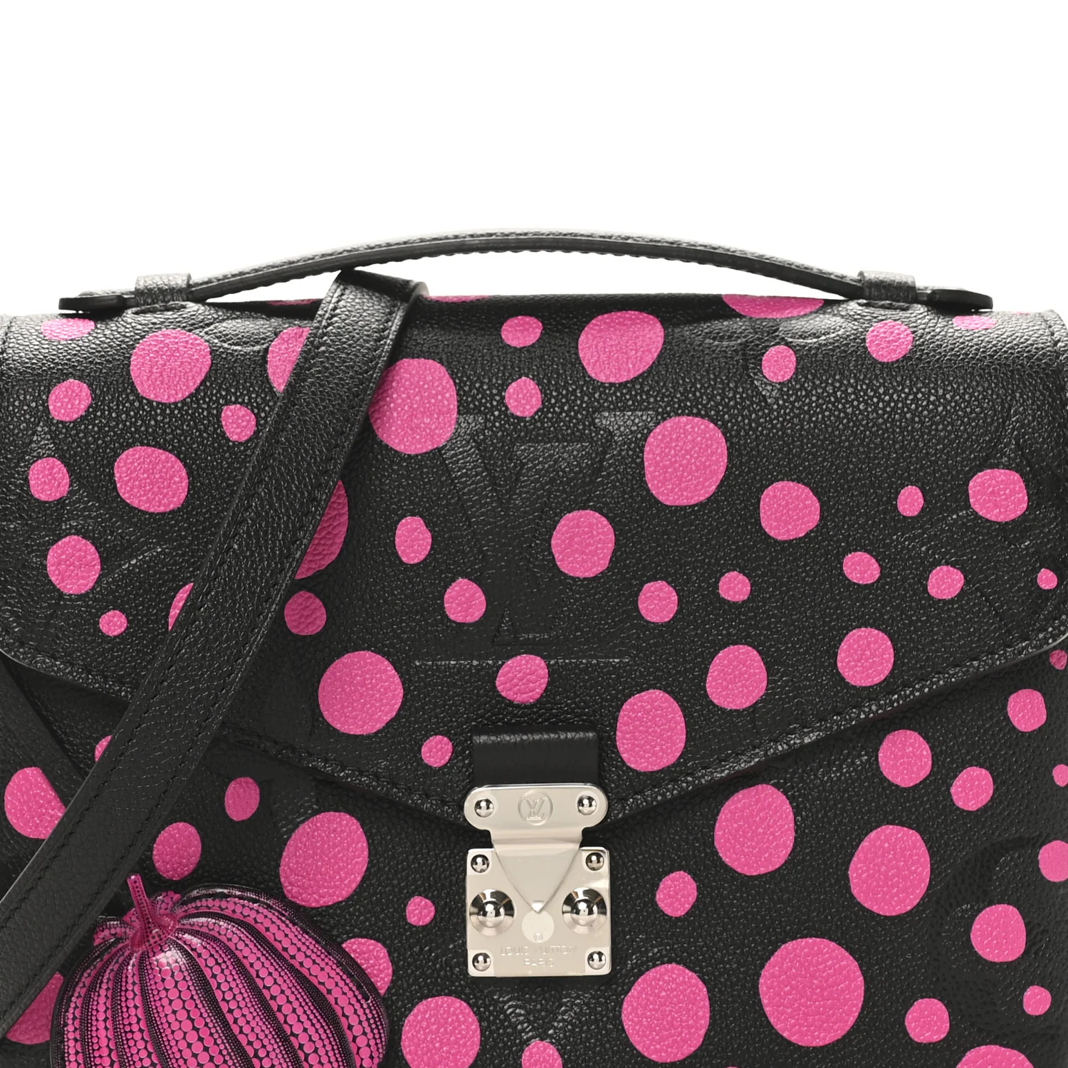 LV x YK Empreinte Monogram Giant Pochette Metis Black Fuchsia - Image 7