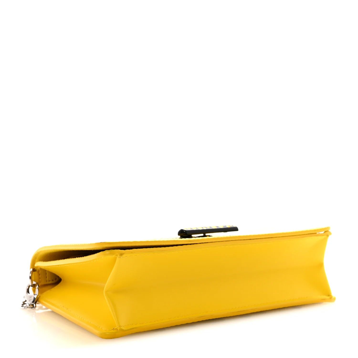 LV x YK Epi Infinity Dots Twist Belt Chain Wallet Yellow Black - Image 4