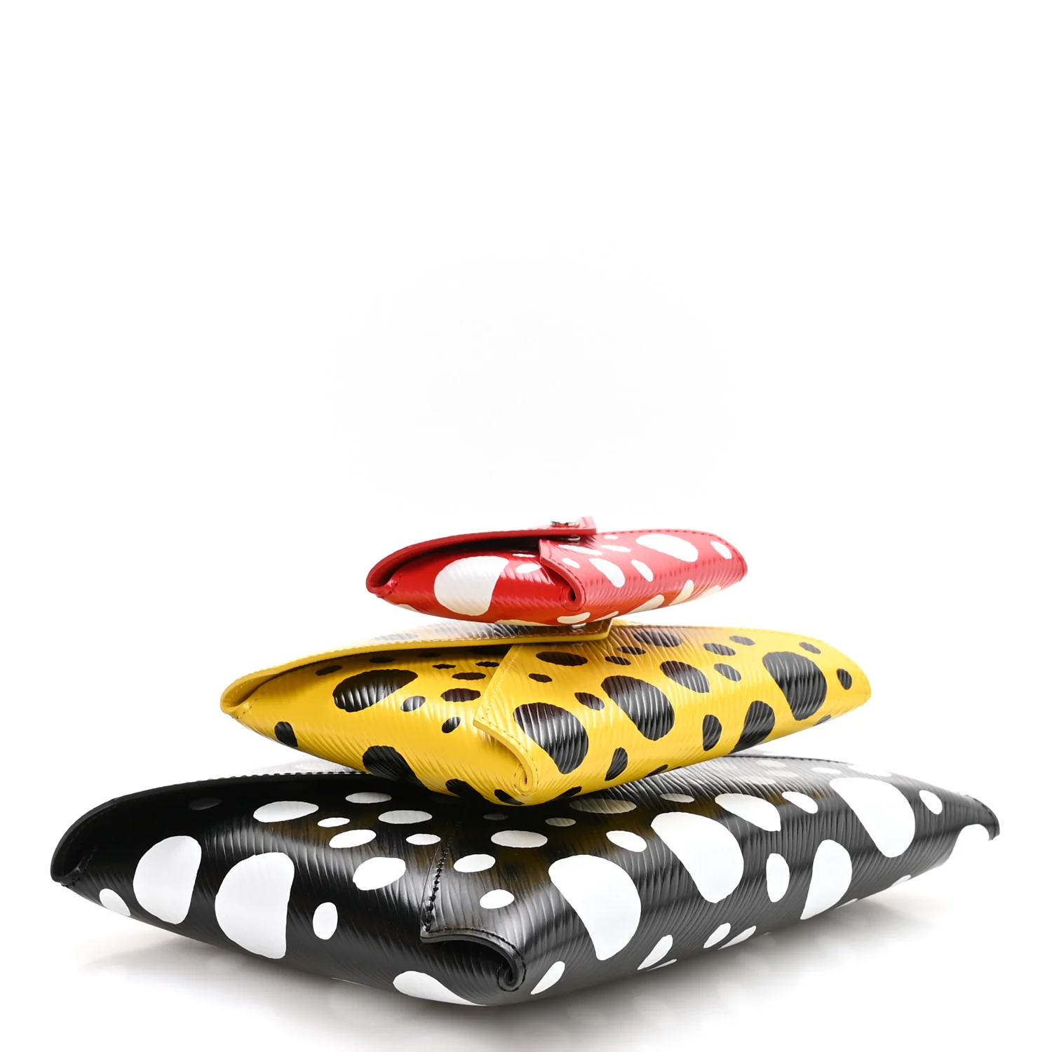 LV X YK Epi Kirigami Pochette Set Black Red Yellow - Image 4