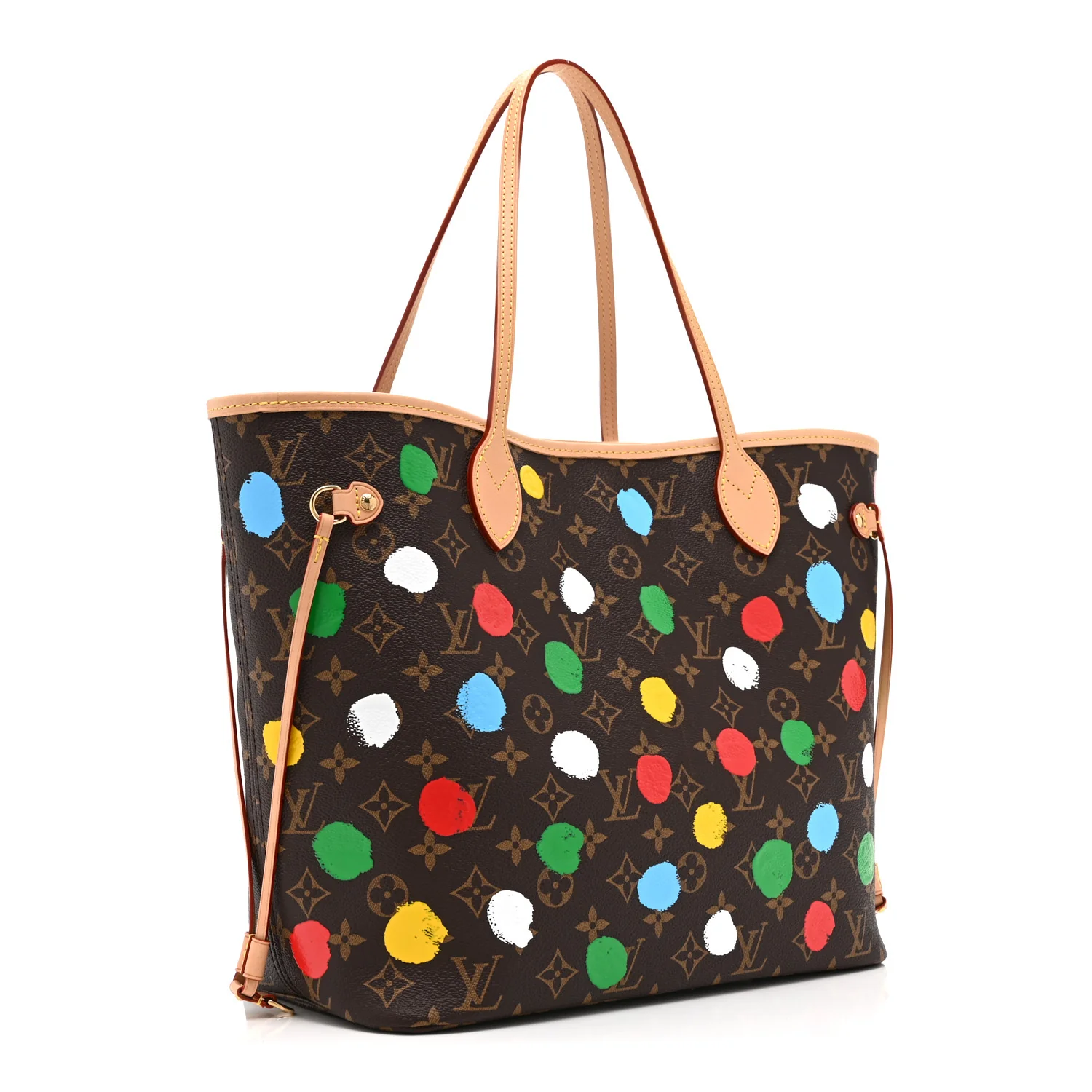 LV X YK Monogram Dots Neverfull MM - Image 4