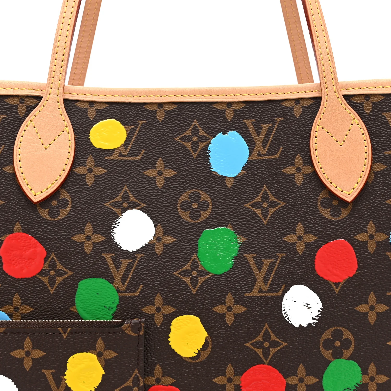 LV X YK Monogram Dots Neverfull MM - Image 8