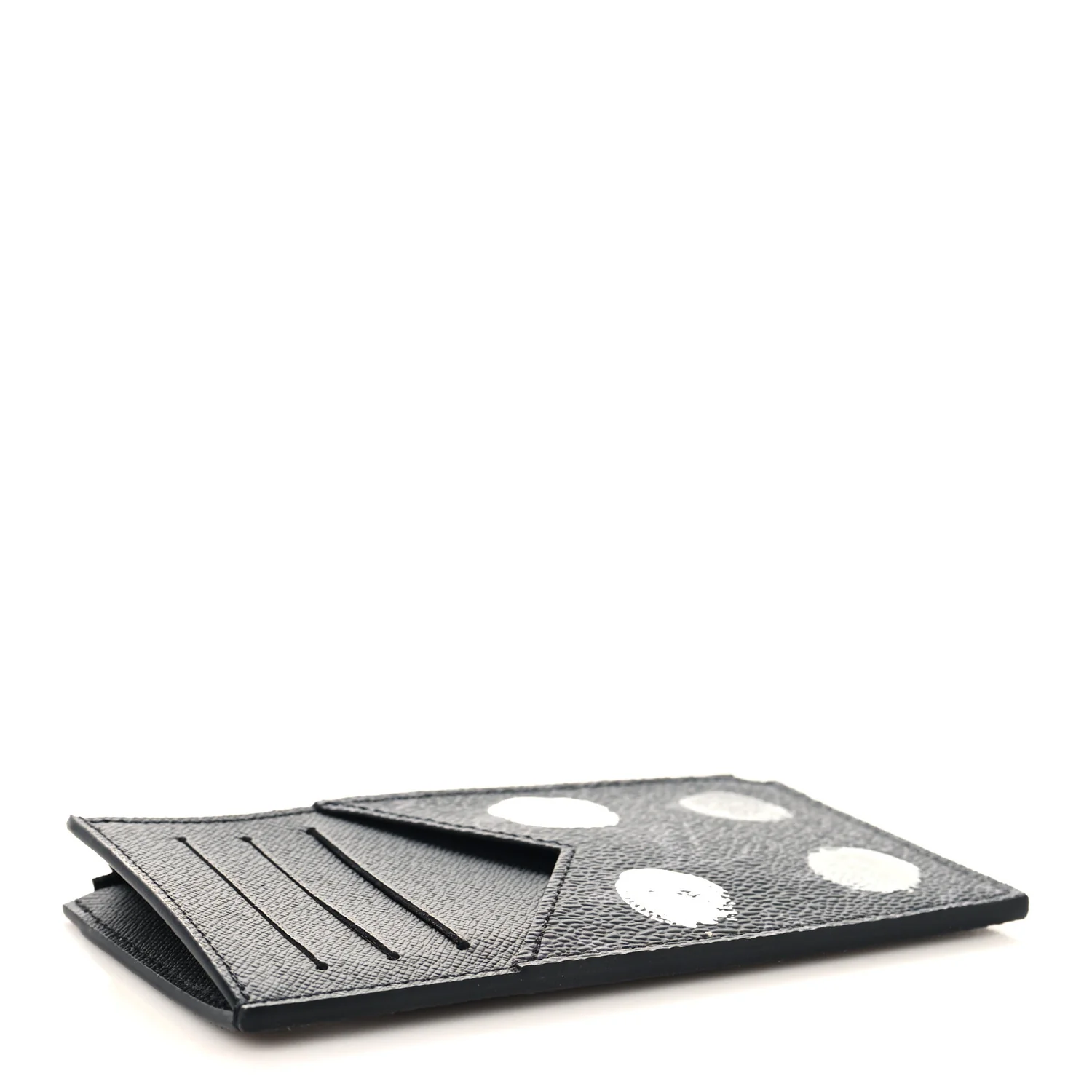 LV X YK Monogram Eclipse Taiga Coin Card Holder - Image 4