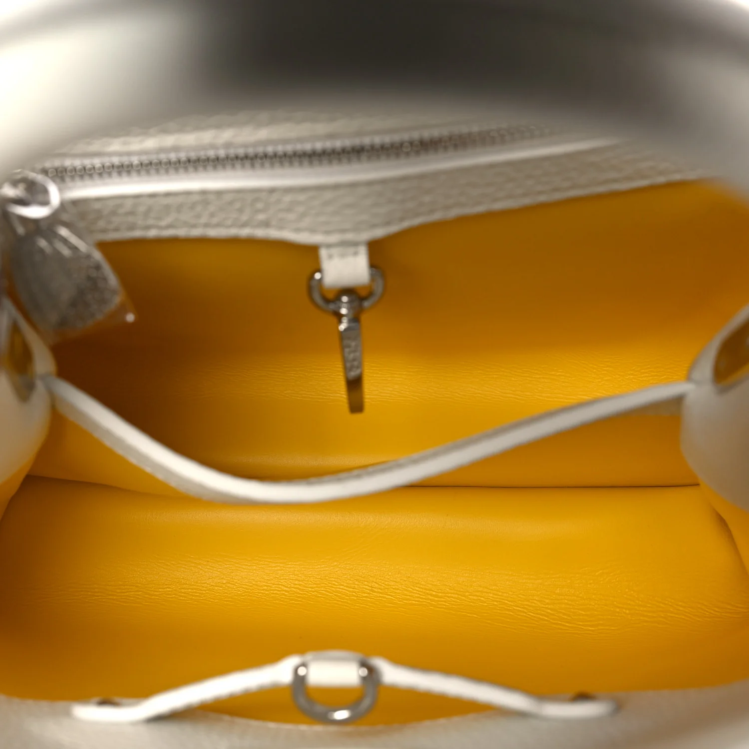 LV X YK Taurillon Capucines BB White - Image 5