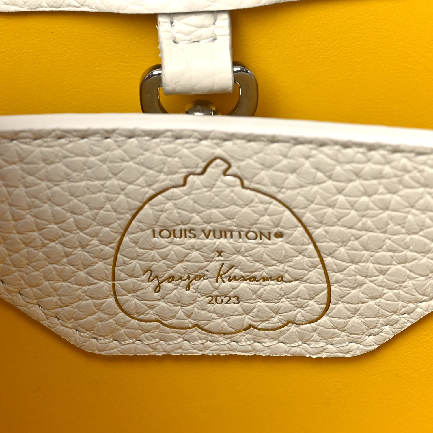 LV X YK Taurillon Capucines BB White - Image 6