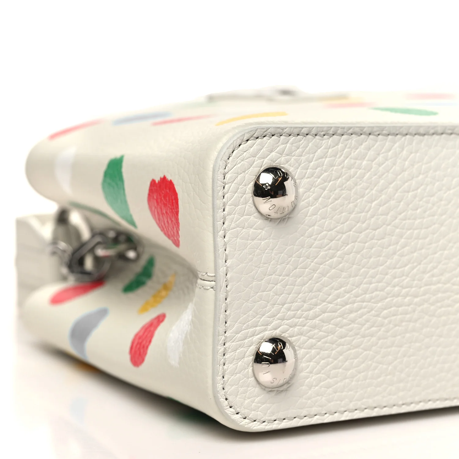 LV X YK Taurillon Capucines BB White - Image 8