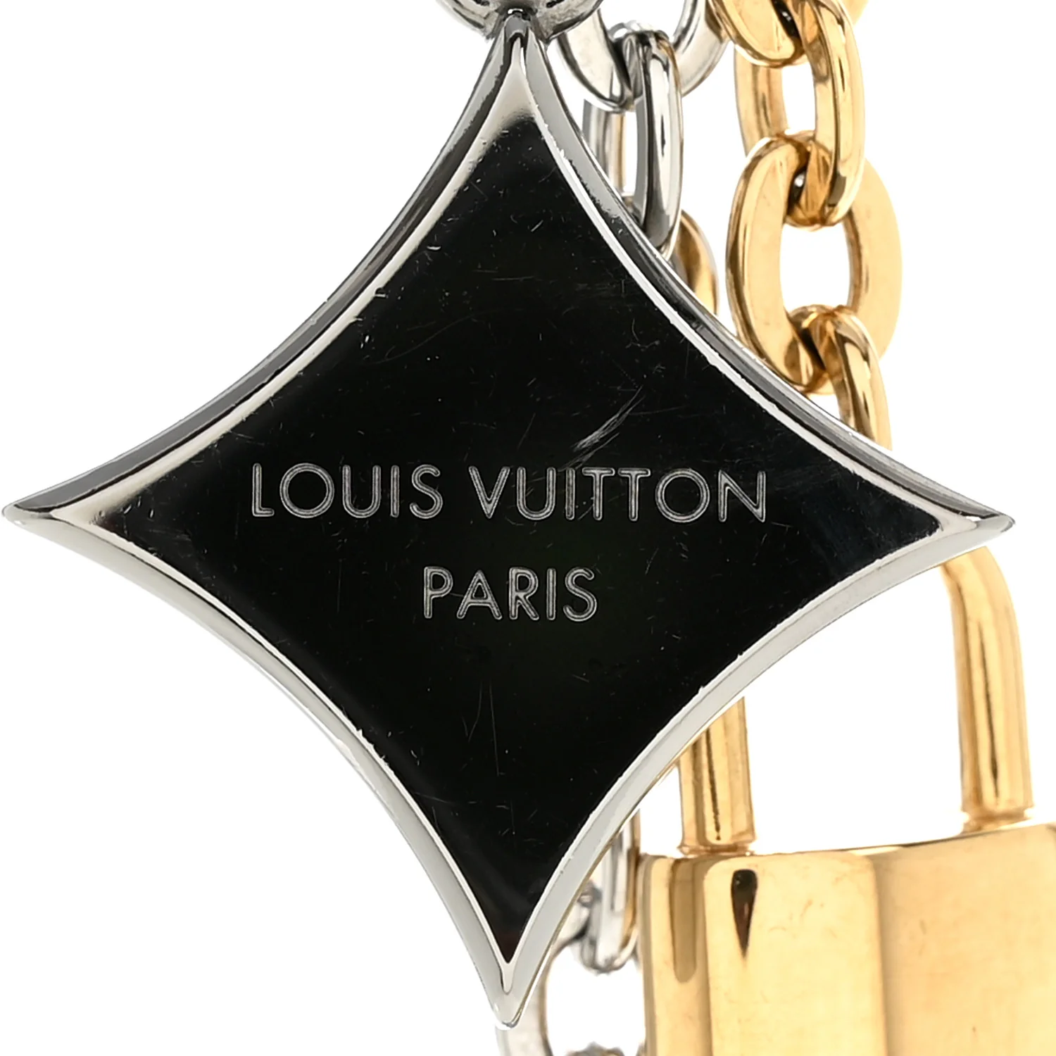 Metal Blossom Lock Bag Charm - Image 3