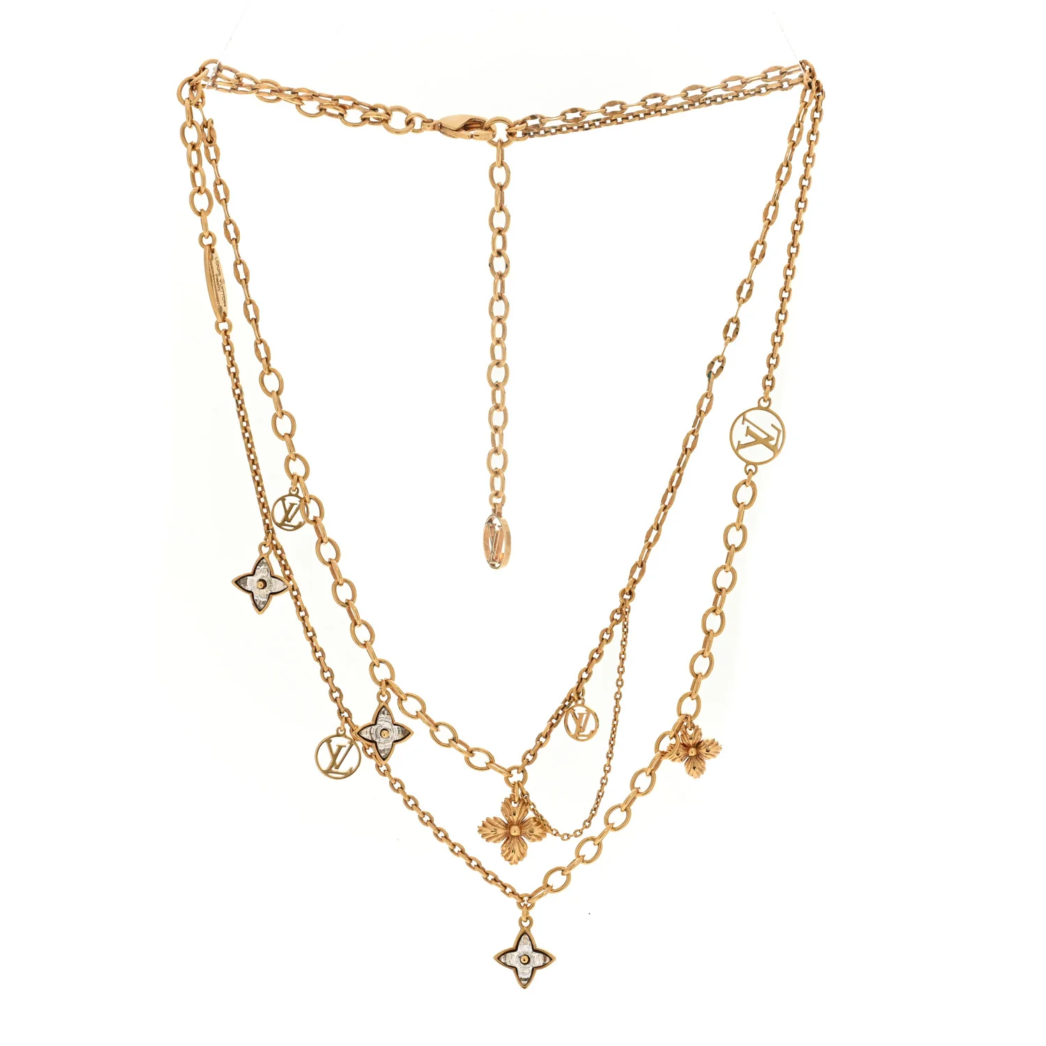 Metal Crystal Blooming Supple Necklace - Image 3