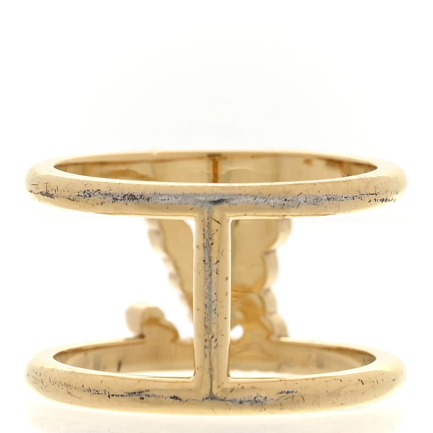 Metal Crystal Iconic Tresor Ring L Gold - Image 3