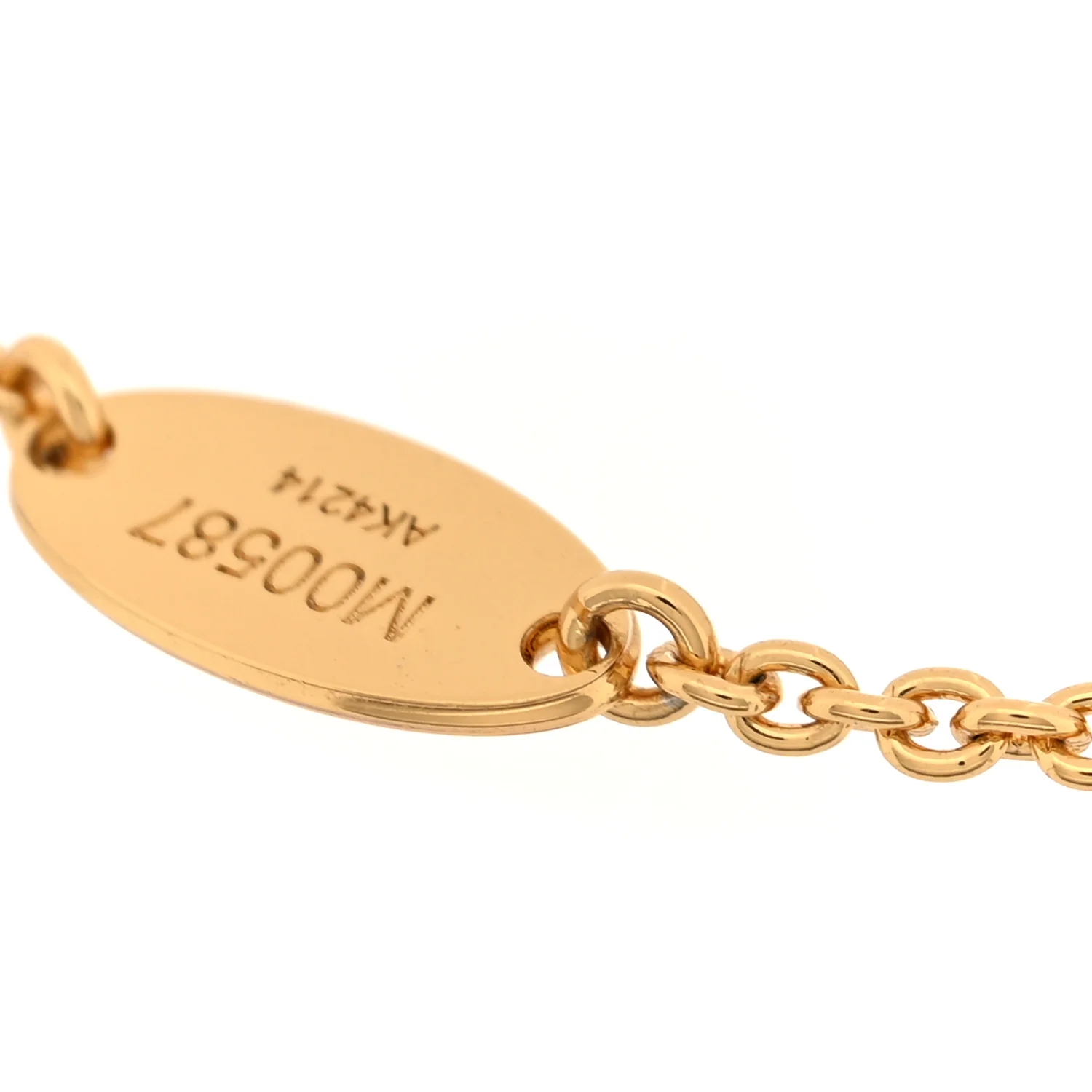 Metal Crystal LV Iconic Bracelet Gold - Image 3