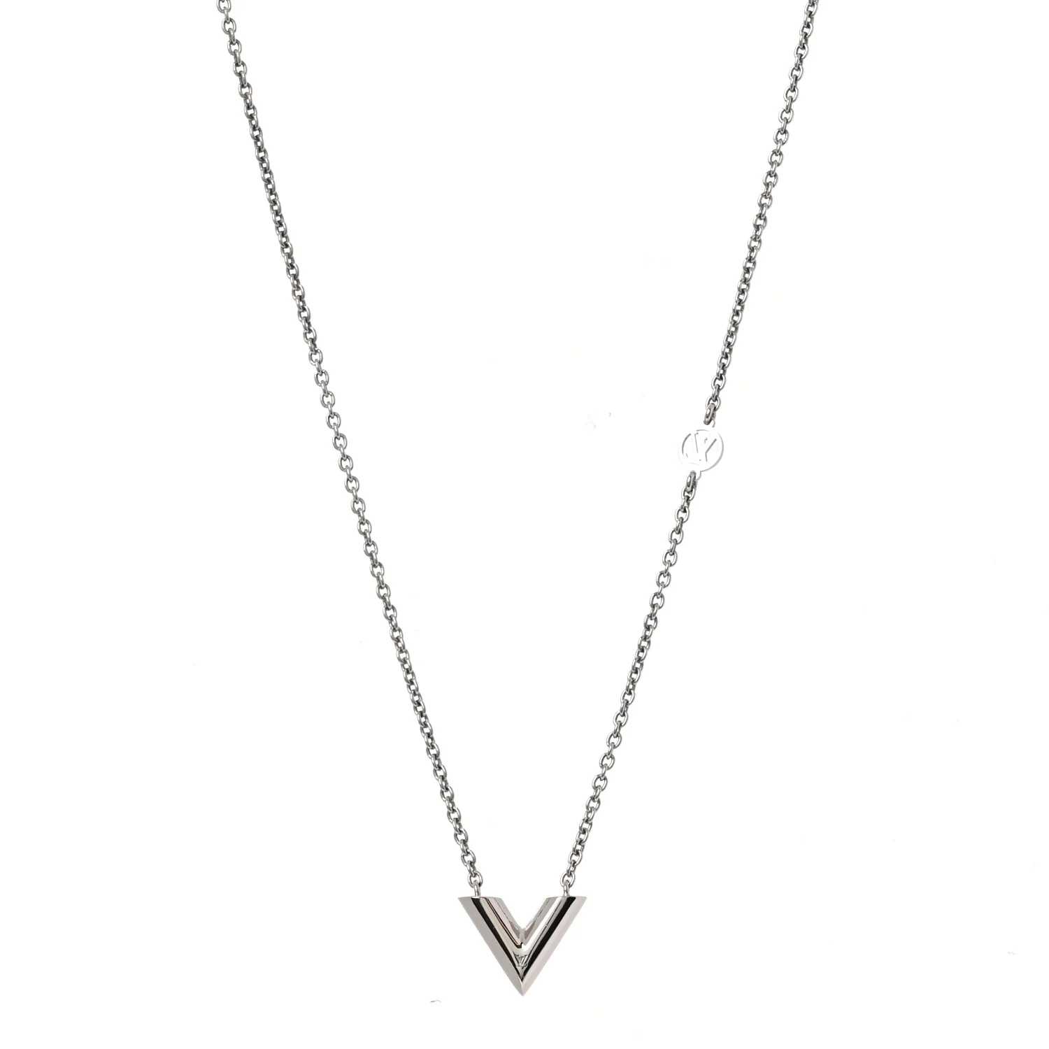 Metal Essential V Supple Necklace Silver