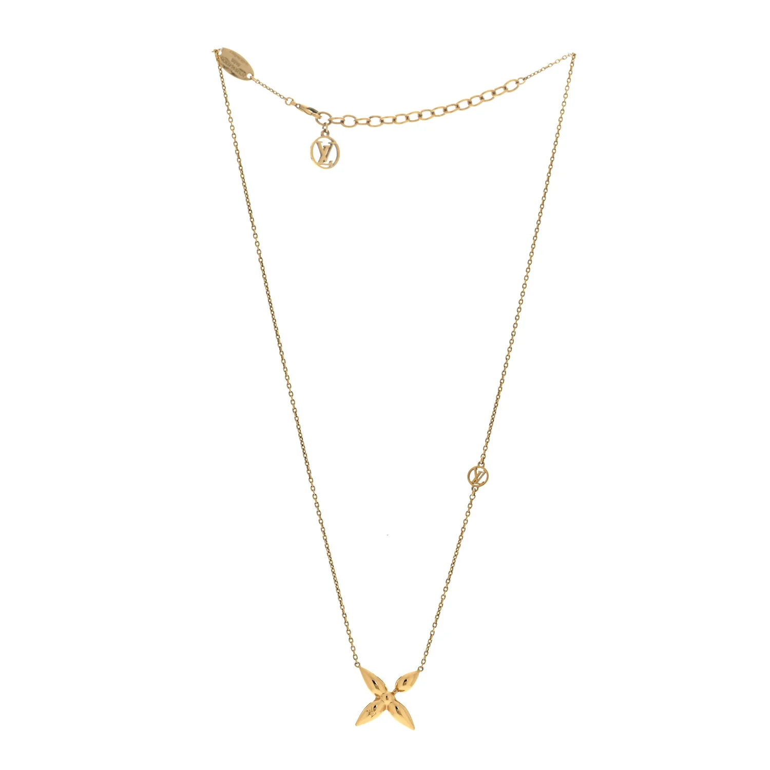 Metal Louisette Necklace Gold - Image 3