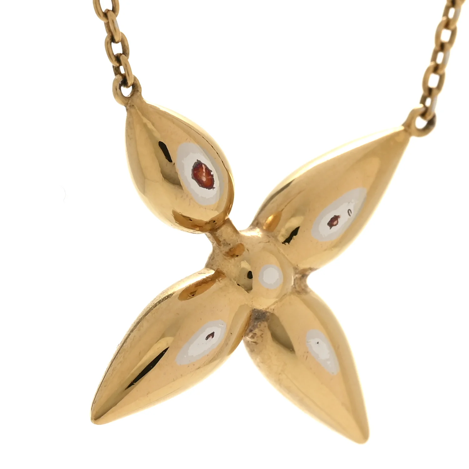Metal Louisette Necklace Gold - Image 8