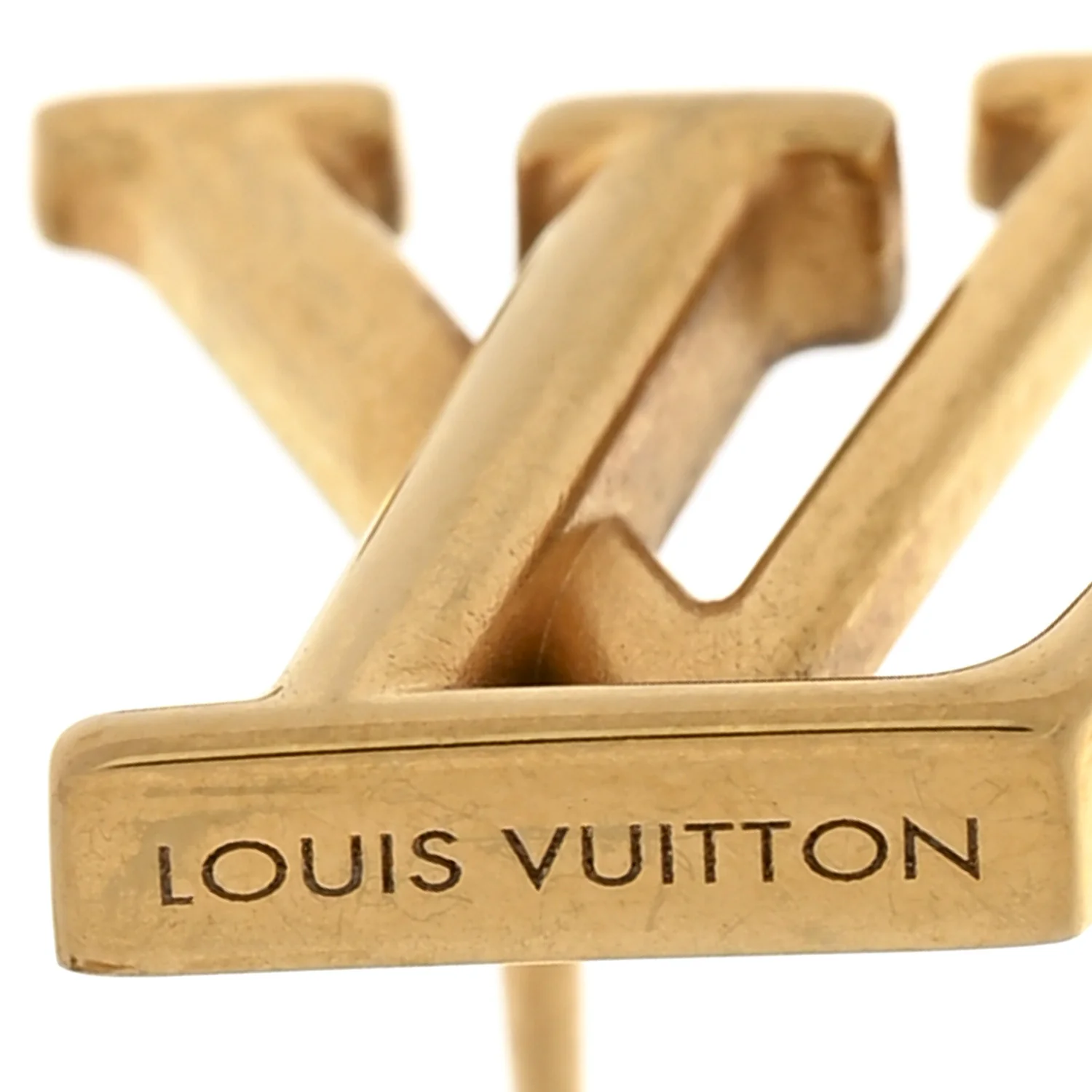 Metal LV Iconic Earrings Gold - Image 4