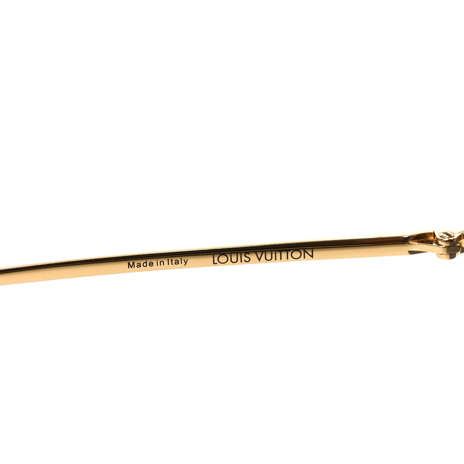 Metal Monogram LV Pilot Light Sunglasses Z1914U Gold Dark Gun - Image 6