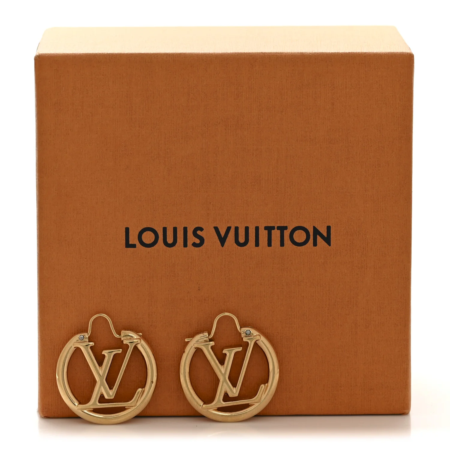 Metal Small Louise Hoop Earrings Gold - Image 6