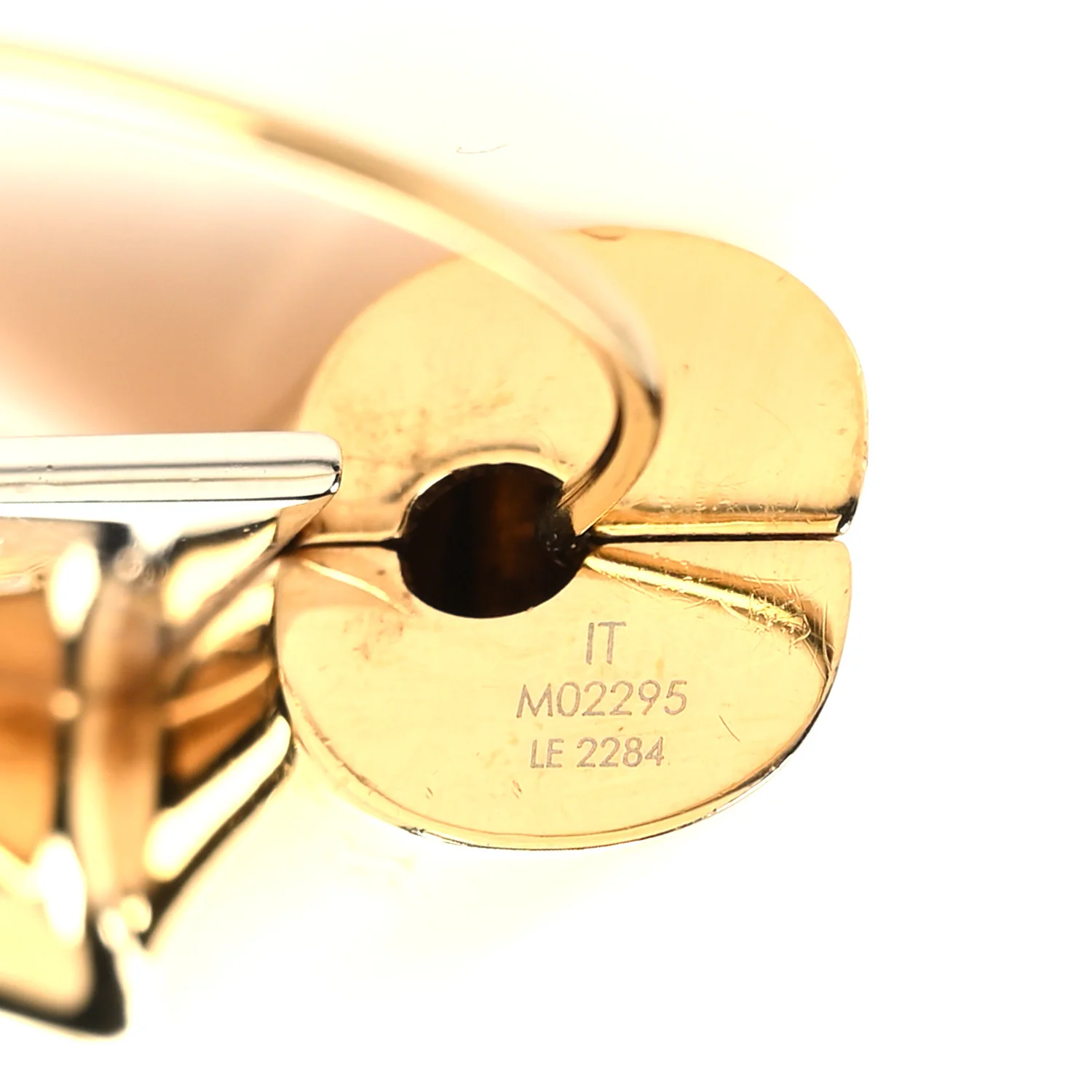 Metal V For Vuitton Earrings Gold Silver - Image 4