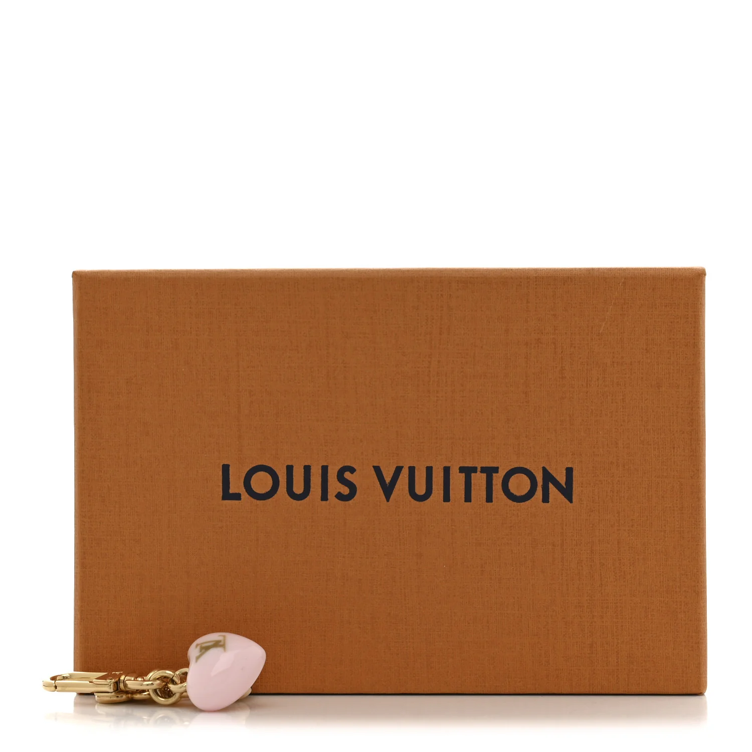 Micro Charms LV Heart Bag Charm Key Holder Gold - Image 4