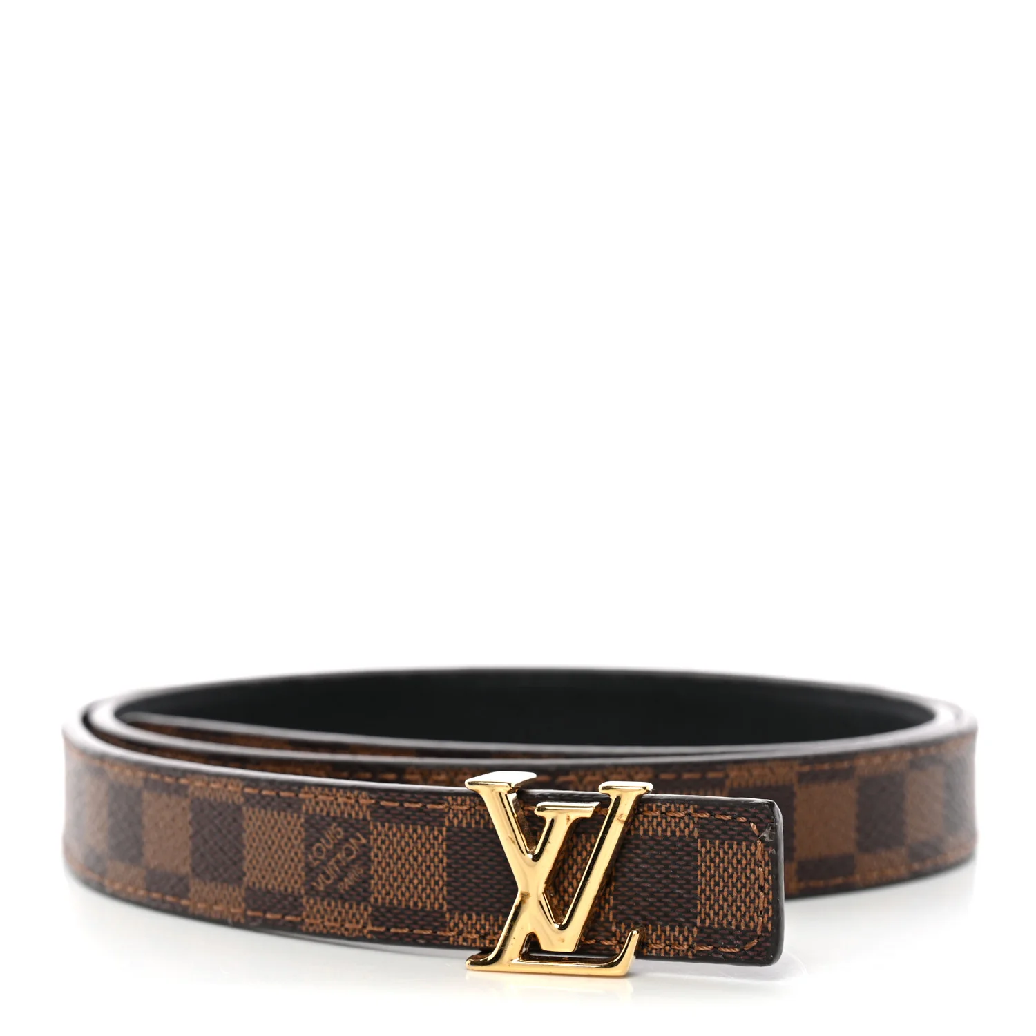 Mini Damier Ebene 25mm LV Initiales Belt 80 32