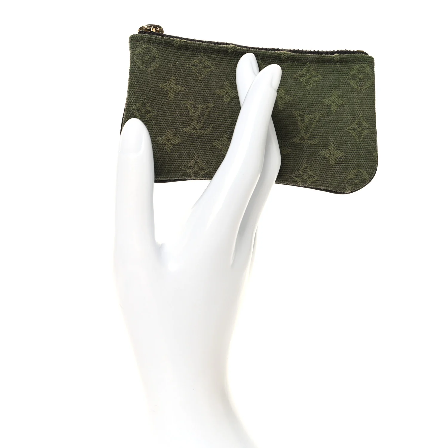 Mini Monogram Key Pouch Kaki - Image 2