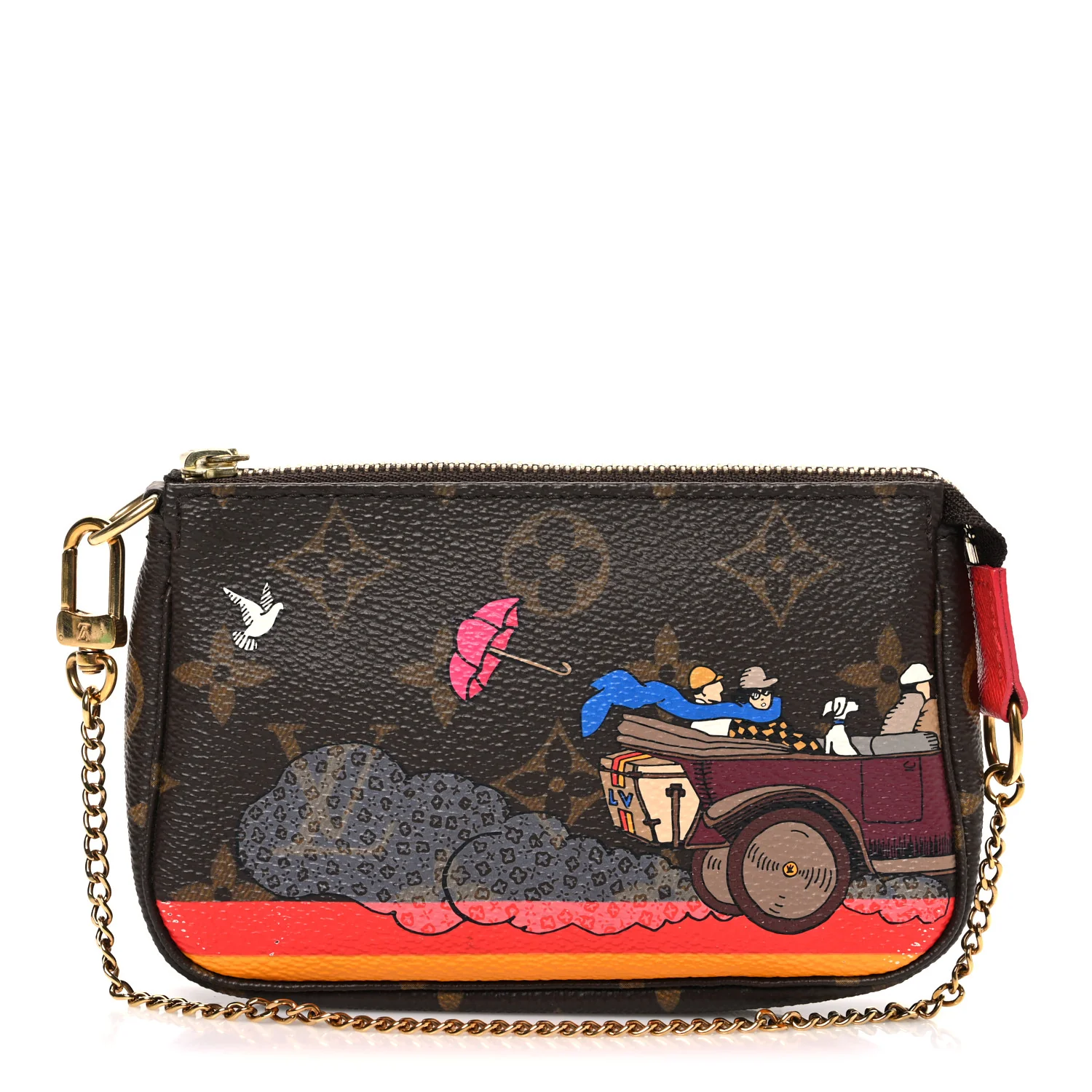 Monogram 2015 Christmas Animation Mini Pochette Accessories