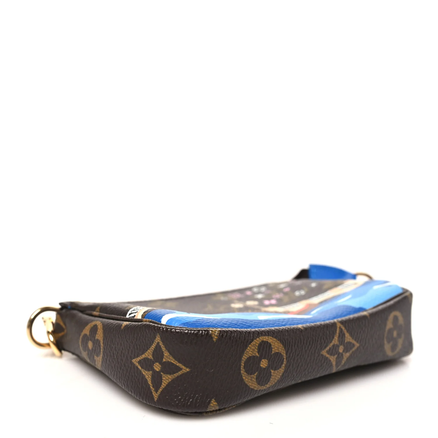 Monogram 2019 Christmas Animation Mini Venice Pochette Accessories Blue - Image 4
