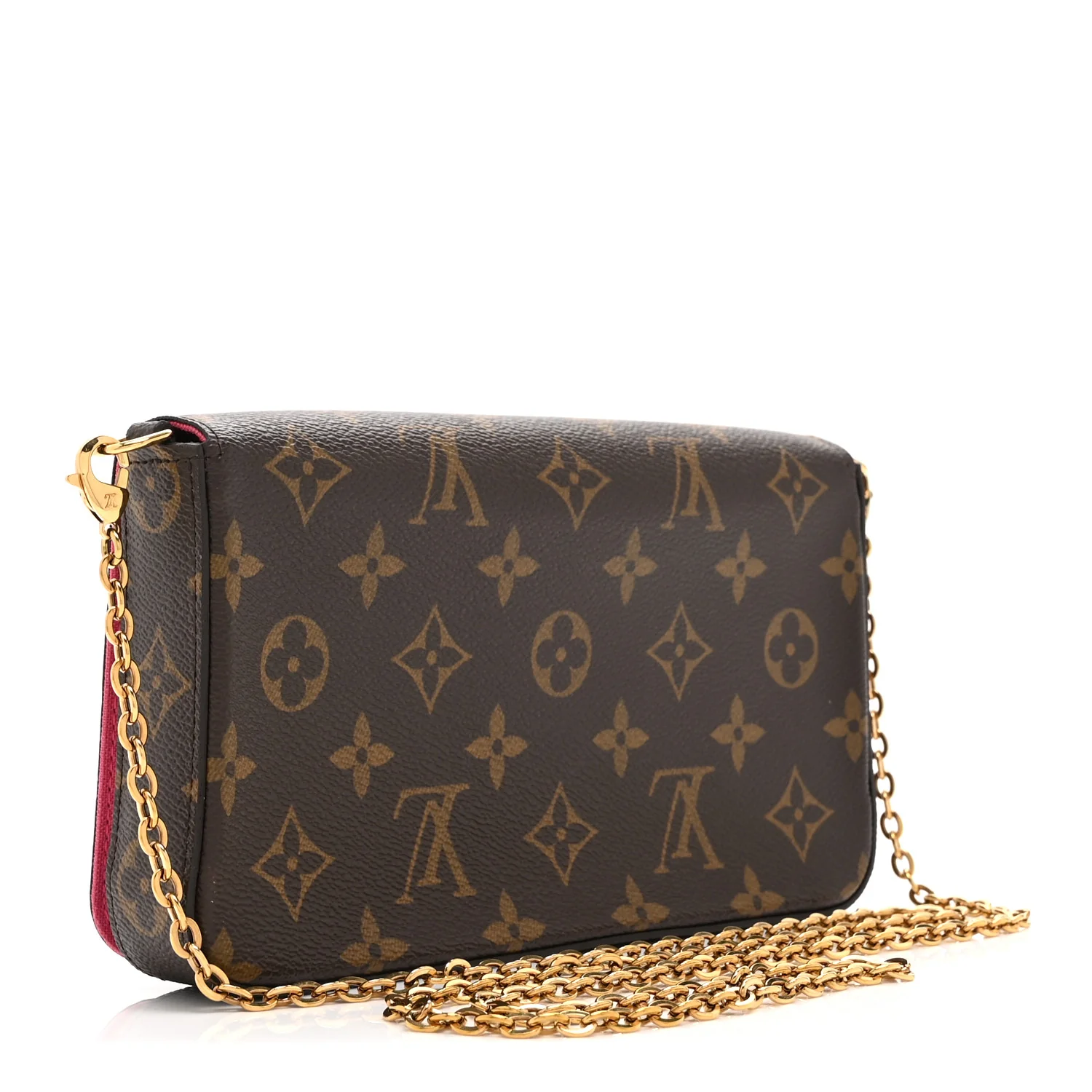 Monogram 2021 Christmas Animation Hollywood Pochette Felicie Chain Wallet Fuchsia - Image 4