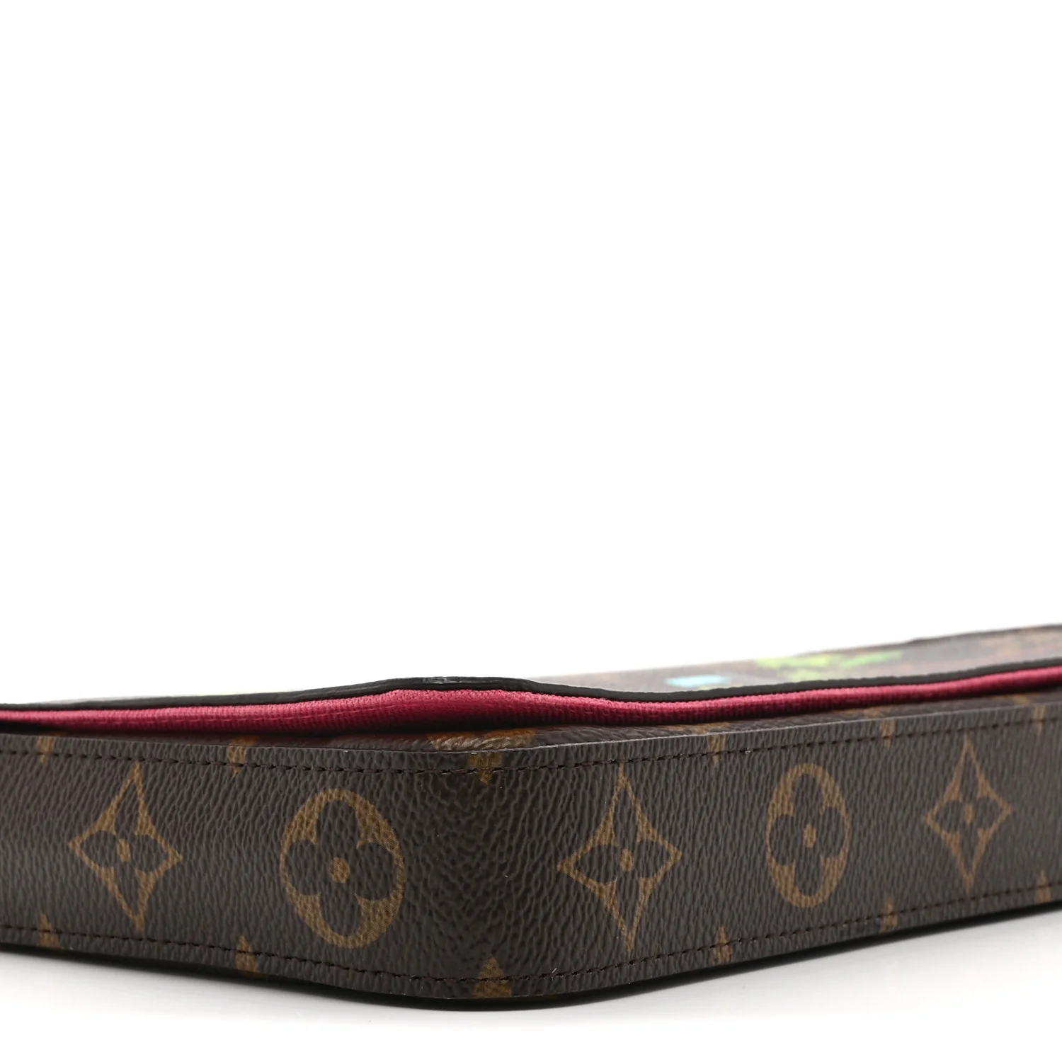 Monogram 2021 Christmas Animation Hollywood Pochette Felicie Chain Wallet Fuchsia - Image 9