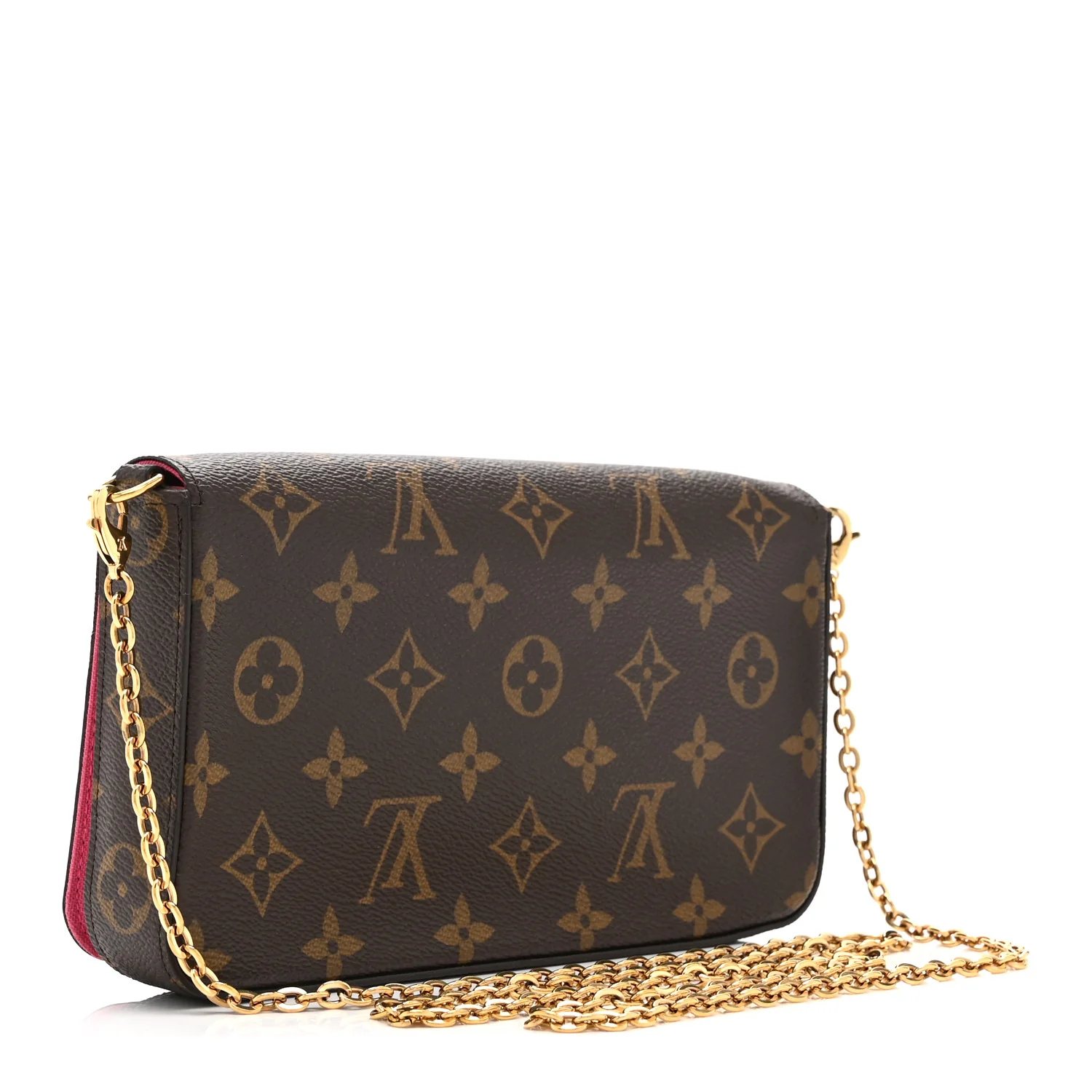 Monogram 2021 Christmas Animation Hollywood Pochette Felicie Chain Wallet Fuchsia - Image 4